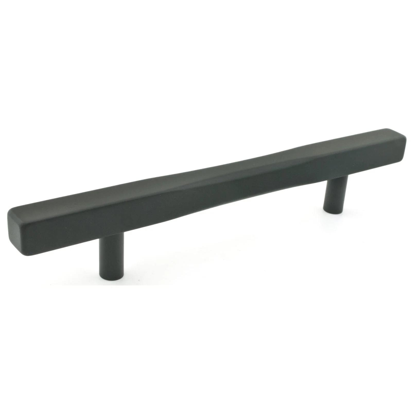 Contemporary Pull -  Matte Black - 5-1/16" - Center-to-Center - 8-3/16" L - Image 1