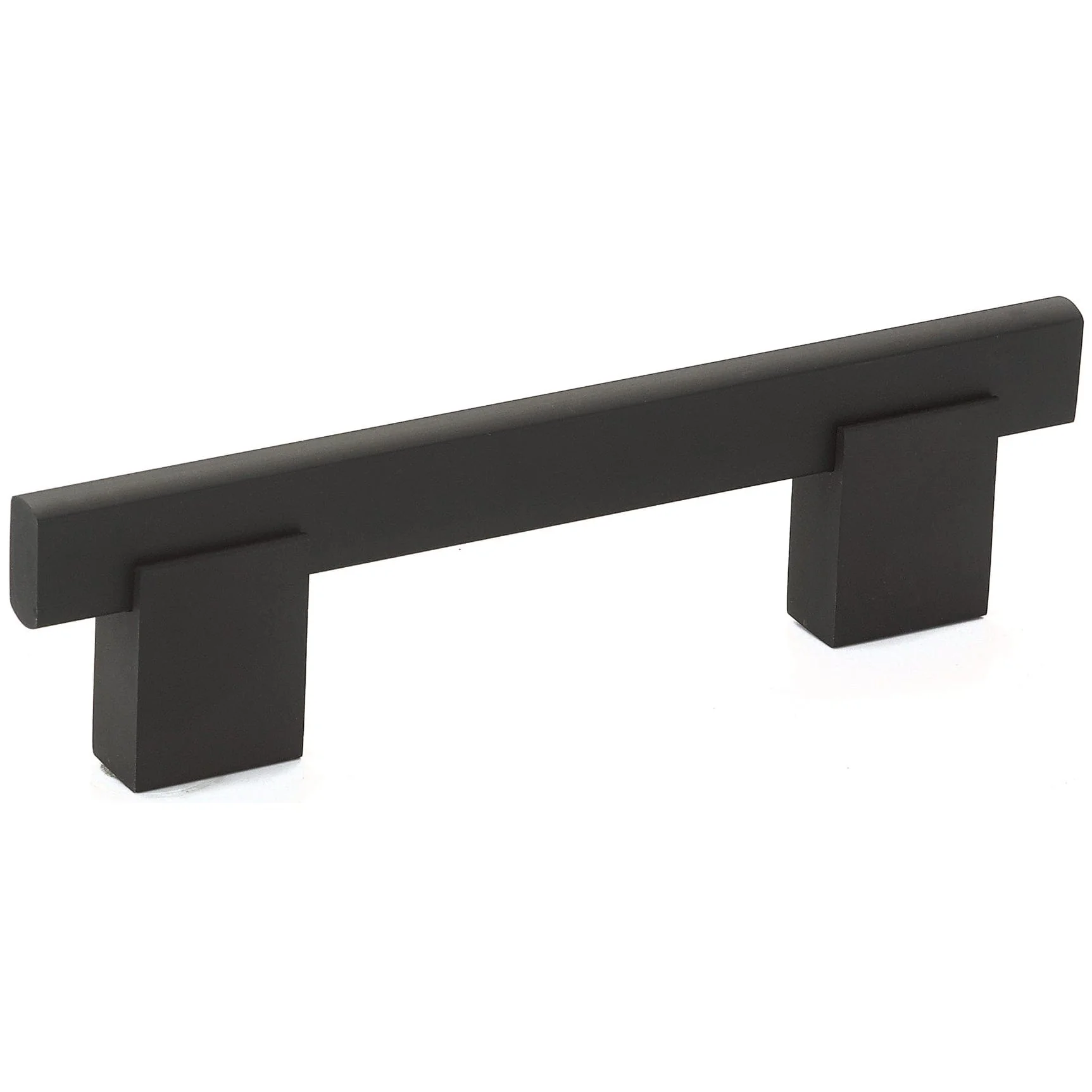 Contemporary Pull - 3-3/4" Center-to-Center - 7/16" W x 5-1/32" L - Matte Black - Image 1