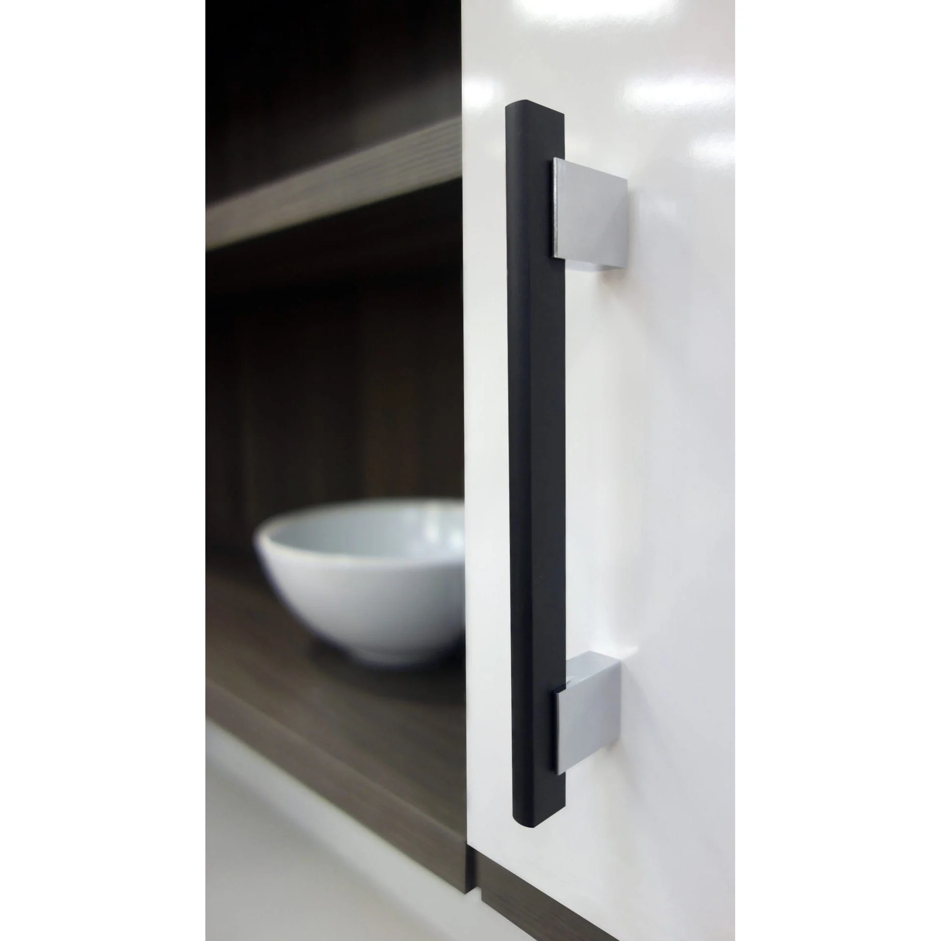 Contemporary Rectangular Bar Pull - Matte Black - 5-1/16" Center-to-Center - 6-5/16" OL - Image 3