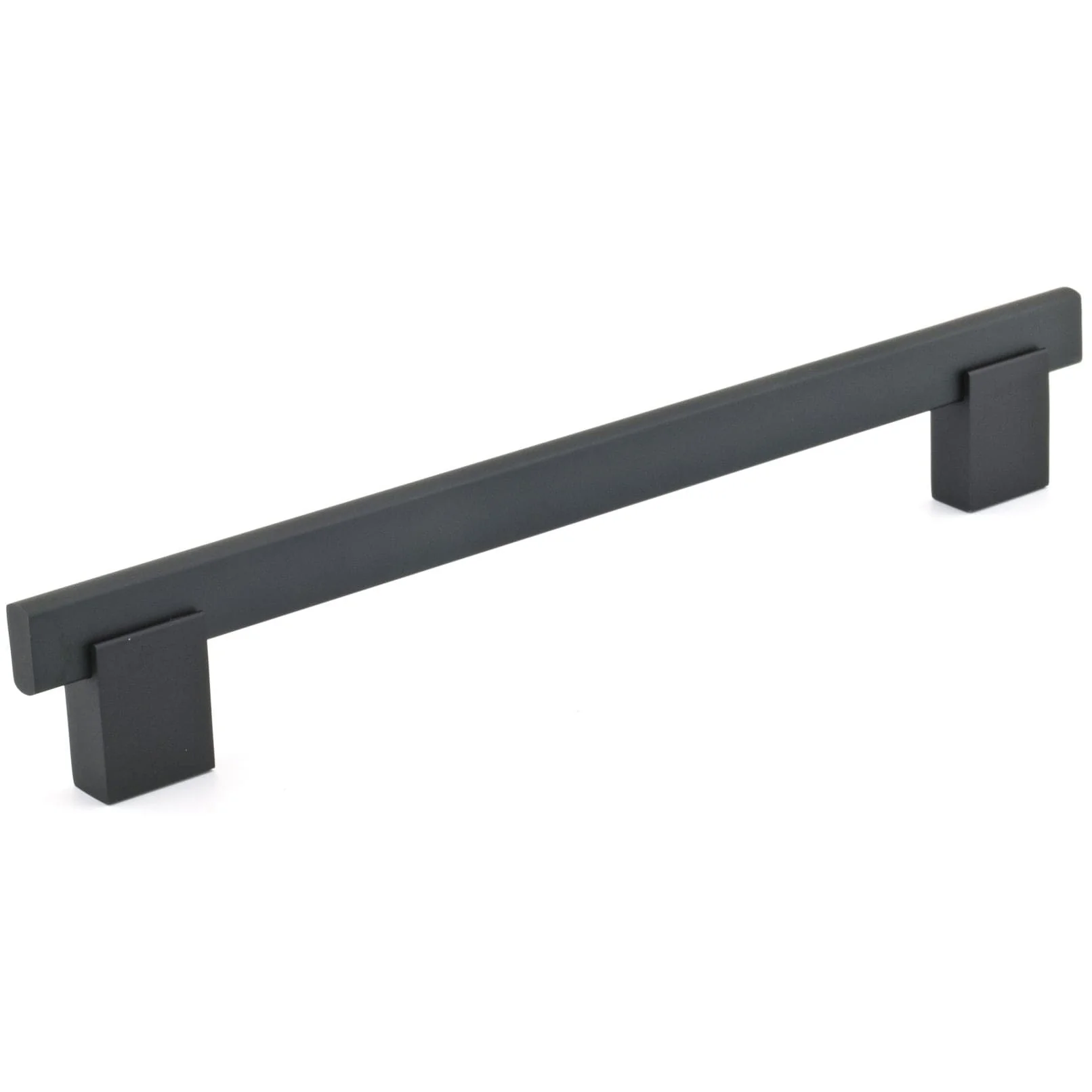 Contemporary Pull - 7-9/16" Center-to-Center - Matte Black - Image 1