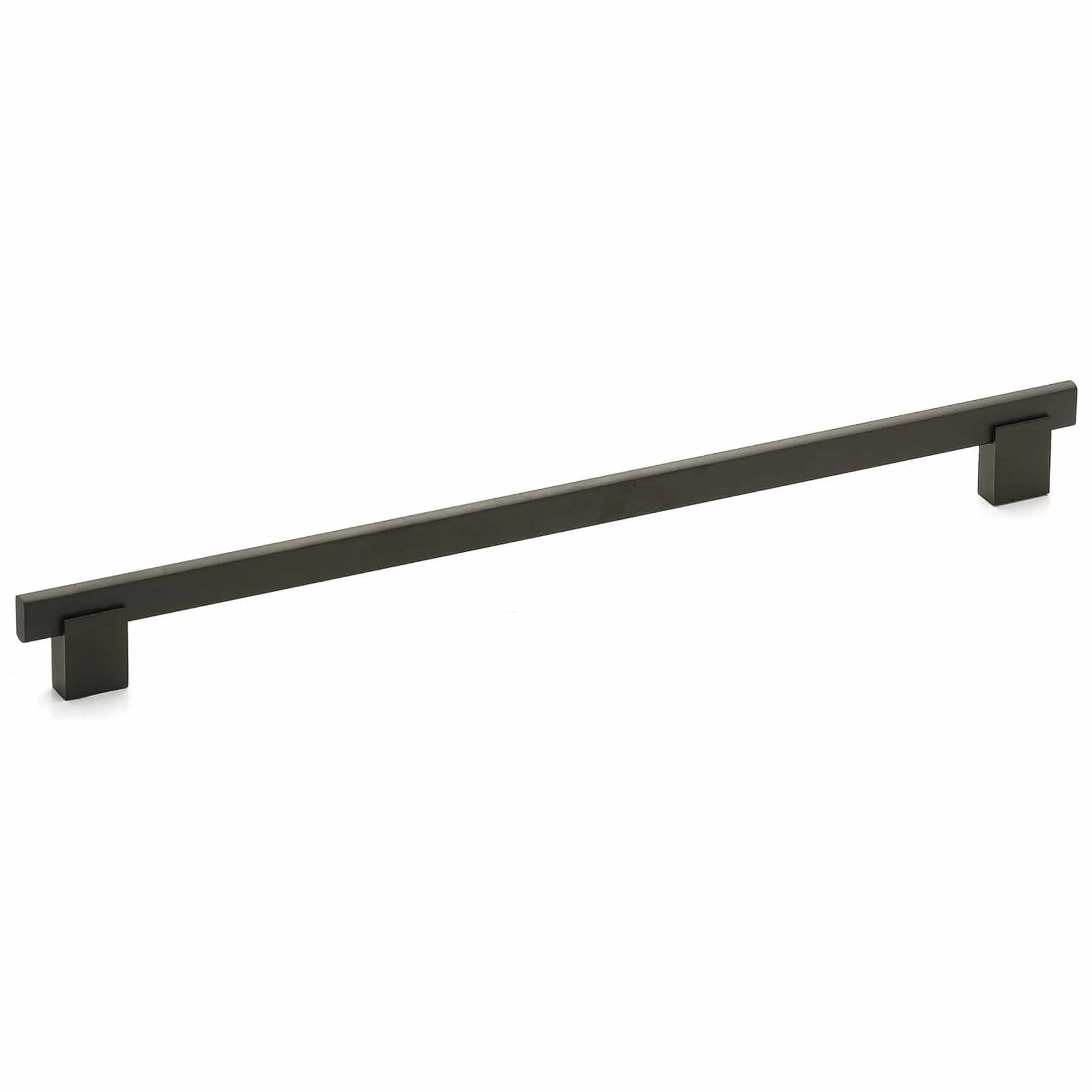 Contemporary Pull, 12-5/8" Center-to-Center, Matte Black - Image 1