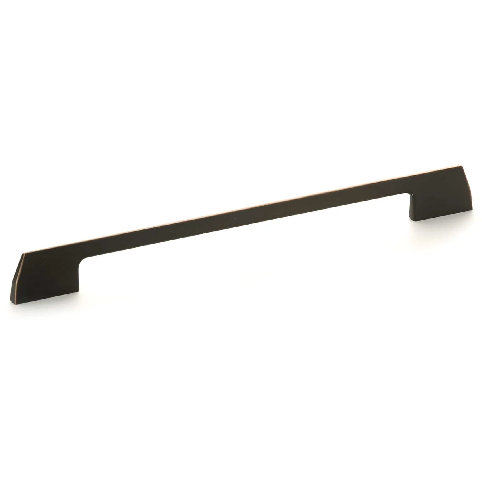 Contemporary Pull, 10-1/8" Center-to-Center, Brushed Oil-Rubbed Bronze - Image 1