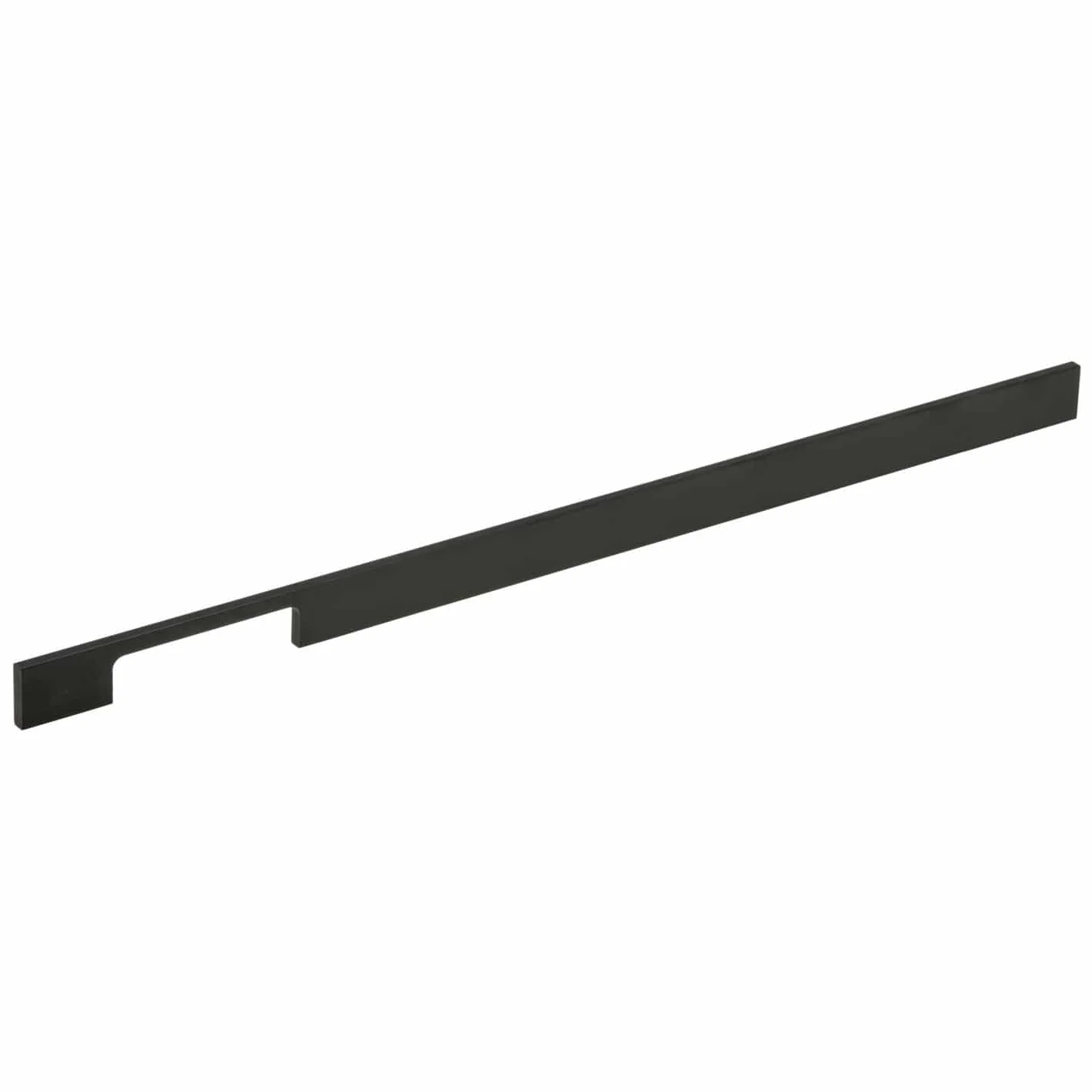 Contemporary Pull, 21-3/8" Center-to-Center, Matte Black - Image 1