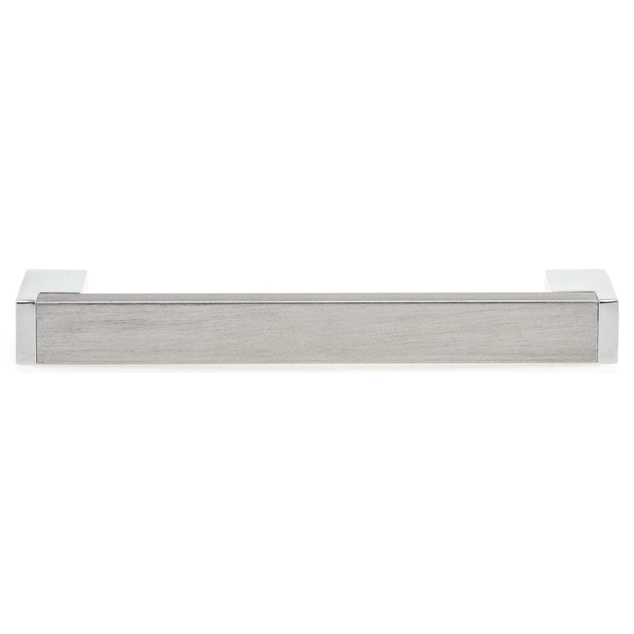 Contemporary Pull, 3-3/4" Center-to-Center, Chrome, Brushed Nickel - Image 2