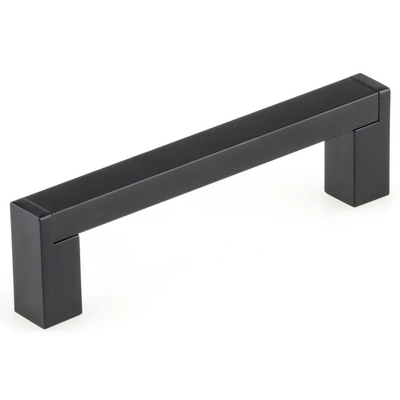 Contemporary Pull - 3-3/4" Center-to-Center - 15/32" W x 4-9/32" L - Matte Black - Image 1