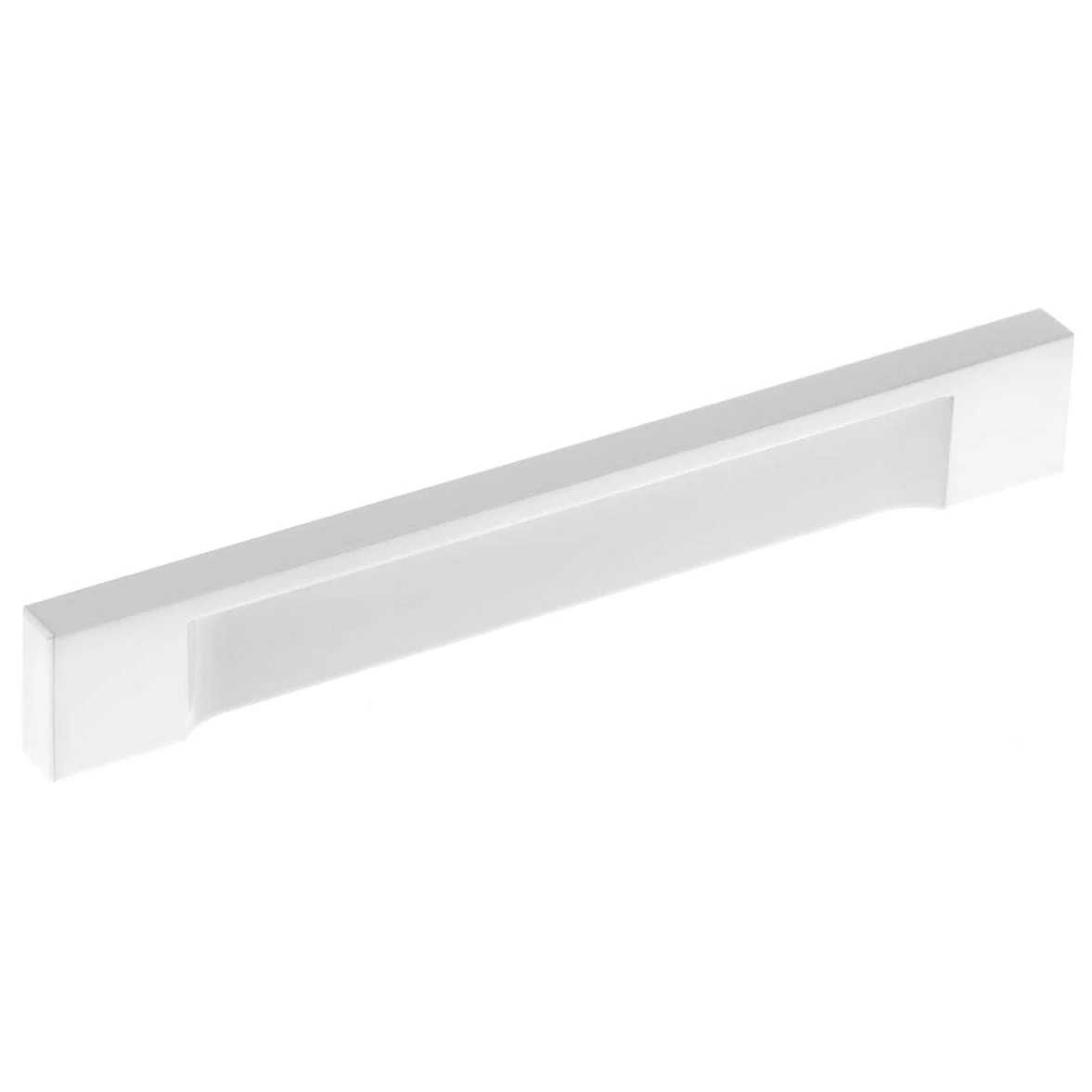 Contemporary Pull, 5-1/16" Center-to-Center, White - Image 1