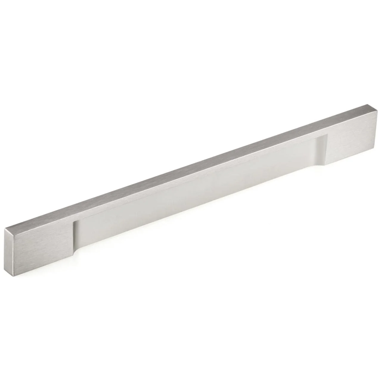 Contemporary Pull, 7-9/16" Center-to-Center, Stainless Steel - Image 1