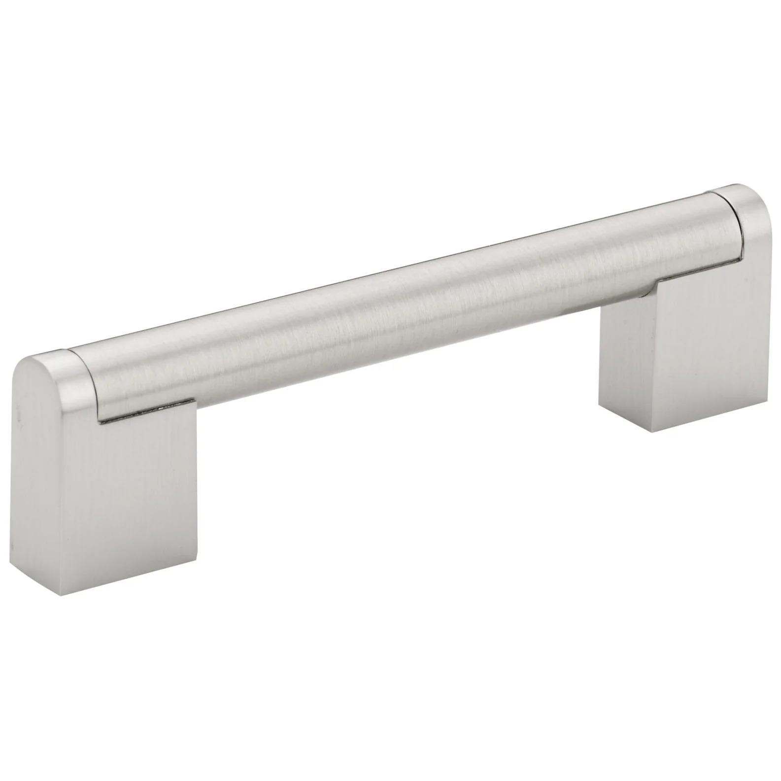 Contemporary Pull - 3-3/4" Center-to-Center - 9/16" W x 5-15/32" L - Brushed Nickel - Image 1