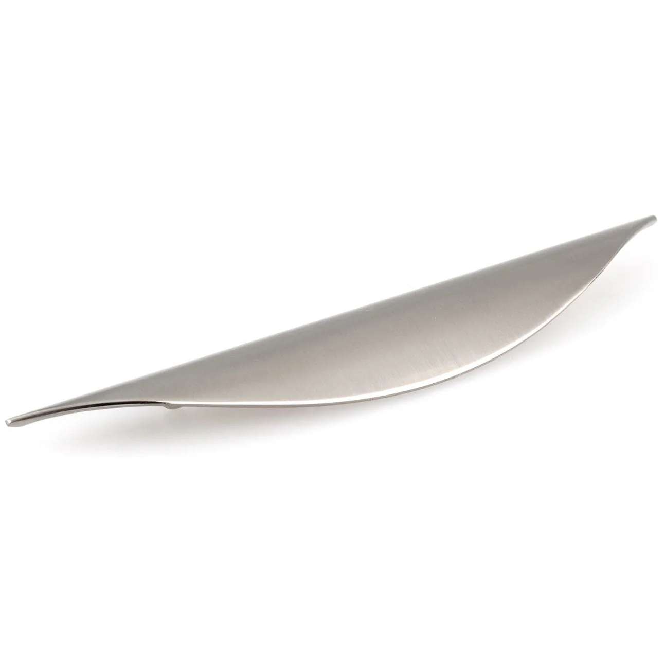 Contemporary Cup Pull, 3-3/4" Center-to-Center, Brushed Nickel - Image 1