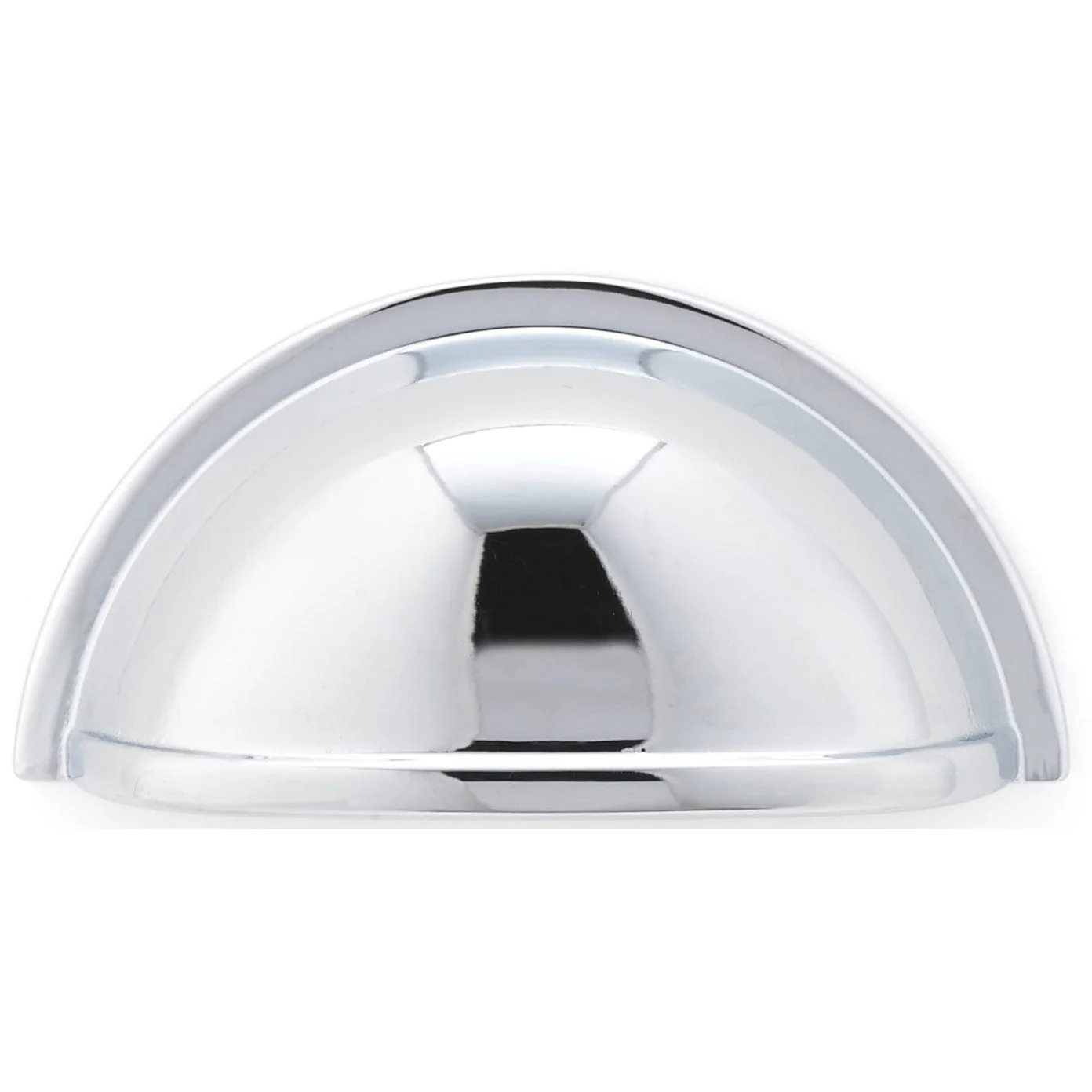 Traditional Cup Pull, 3" Center-to-Center, Chrome - Image 2