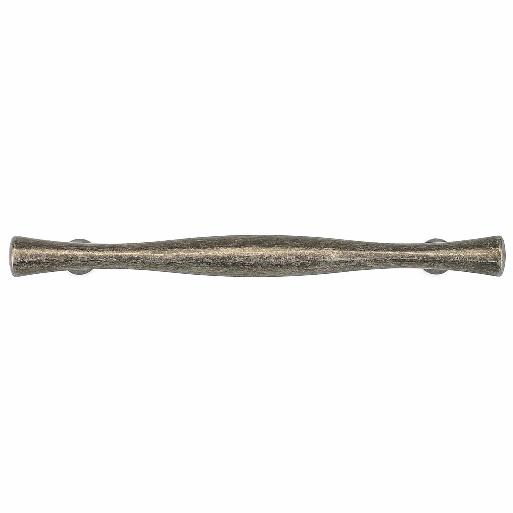 Traditional Pull with Flared Ends - 3-3/4" Center-to-Center -  5-1/8" OL - Pewter - Image 2