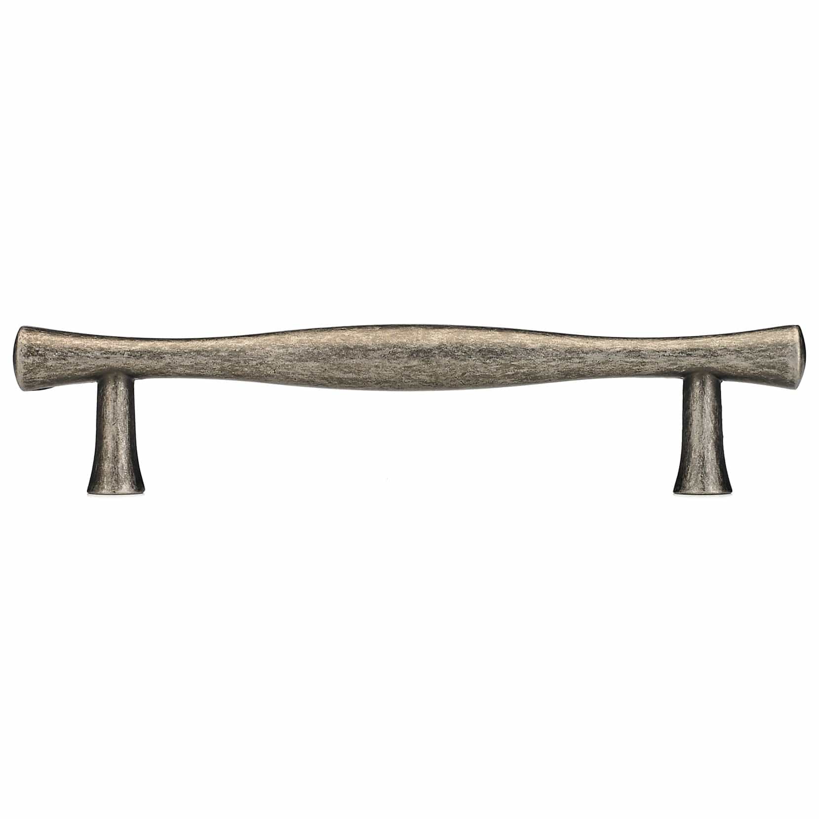 Traditional Pull with Flared Ends - 3-3/4" Center-to-Center -  5-1/8" OL - Pewter - Image 3