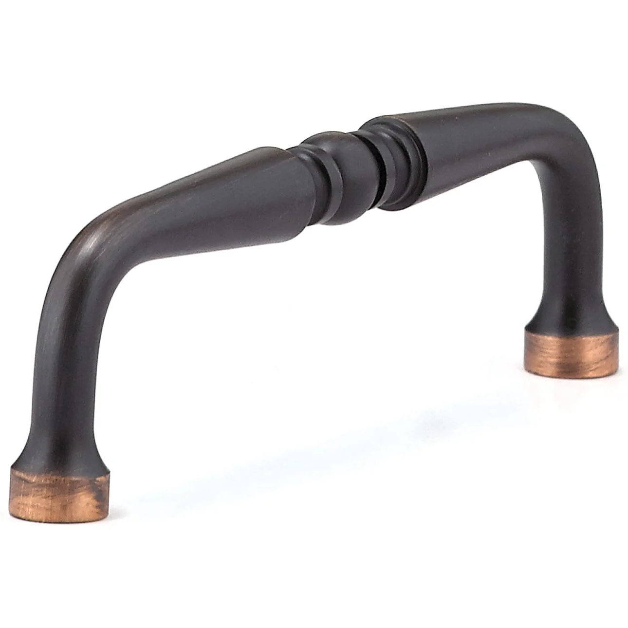 Traditional Pull, 3-1/2" Center-to-Center, Brushed Oil-Rubbed Bronze - Image 1