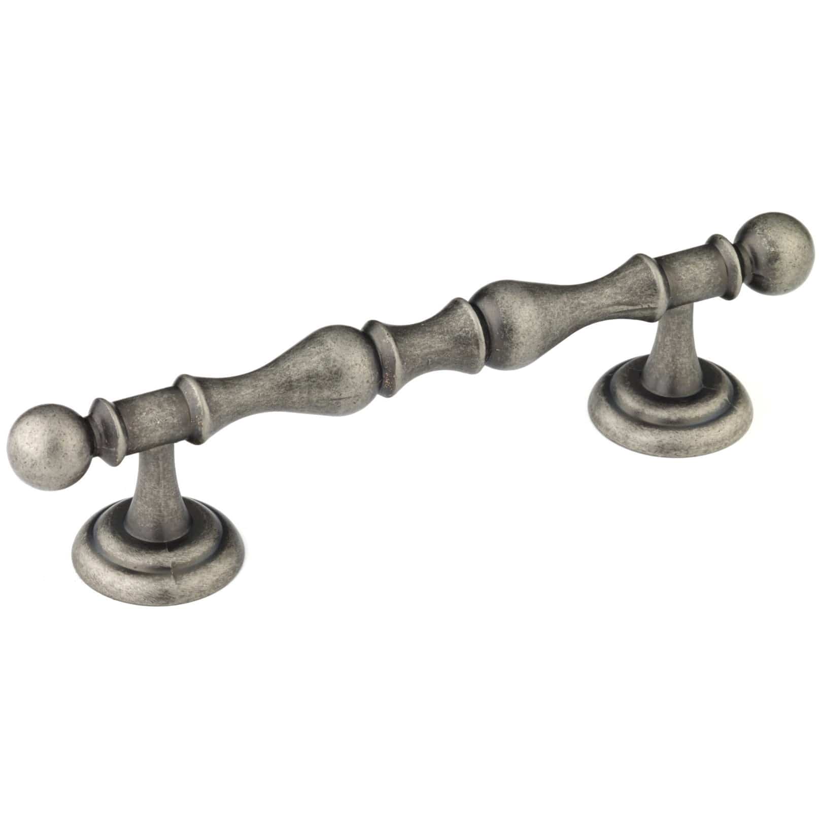 Traditional Pull, 4" Center-to-Center, Pewter - Image 1