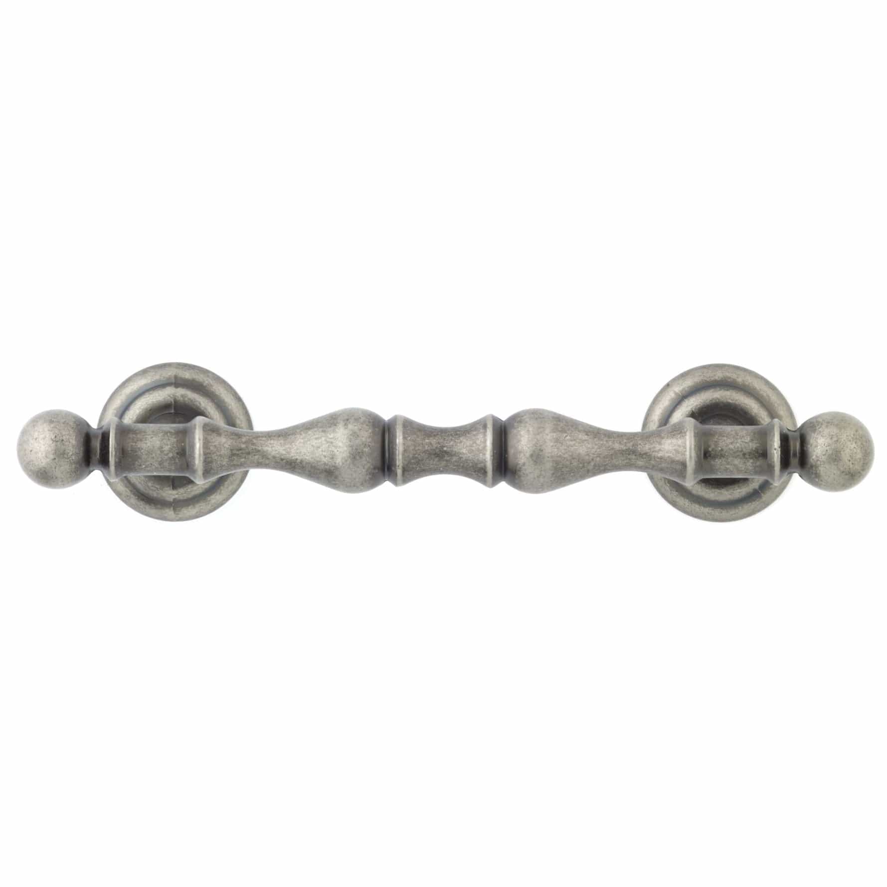 Traditional Pull, 4" Center-to-Center, Pewter - Image 2
