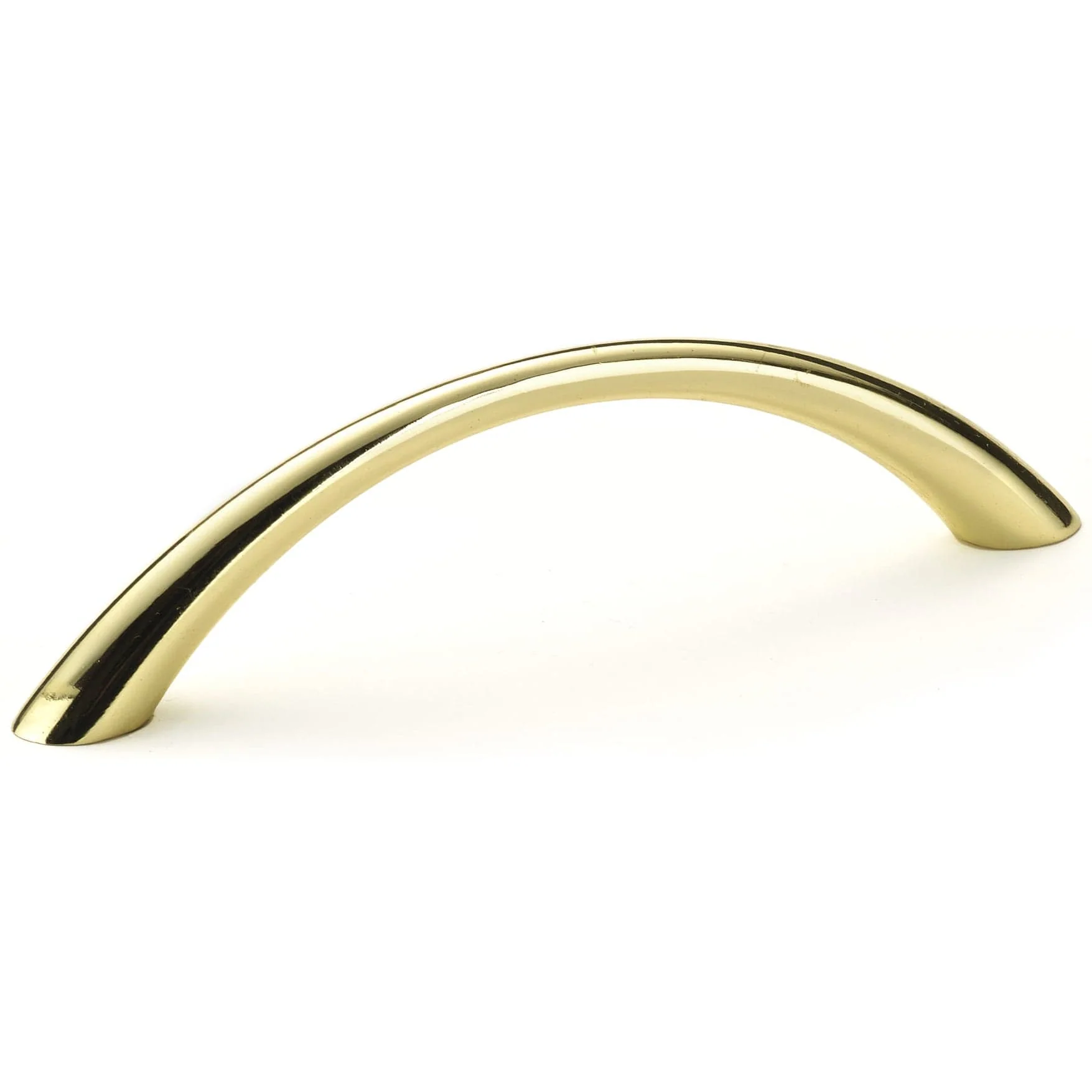 Contemporary Pull - 3-3/4" Center-to-Center - 13/32" W x 4-1/2" L - Brass - Image 1