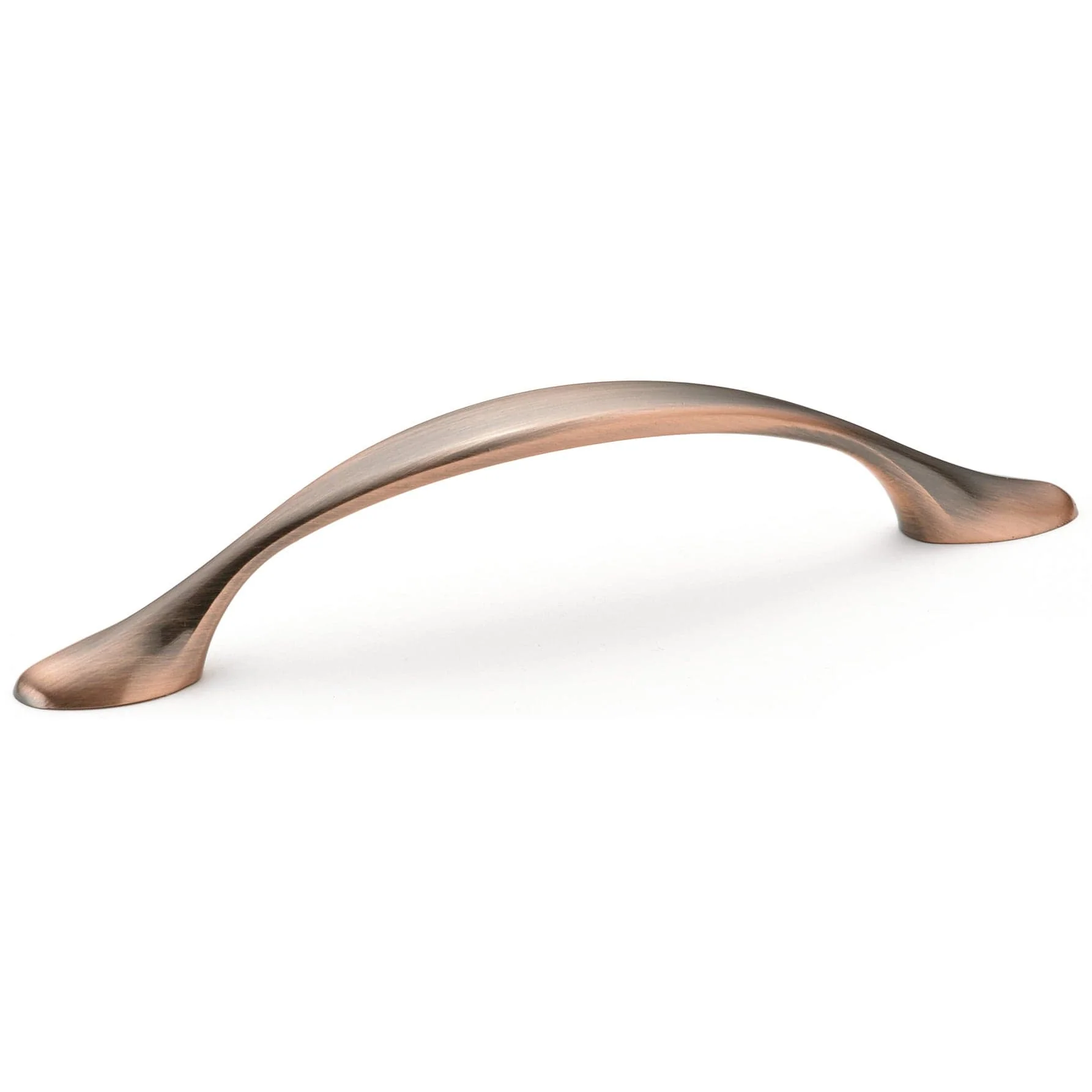 Traditional Pull, 3-3/4" Center-to-Center, Antique Copper - Image 1