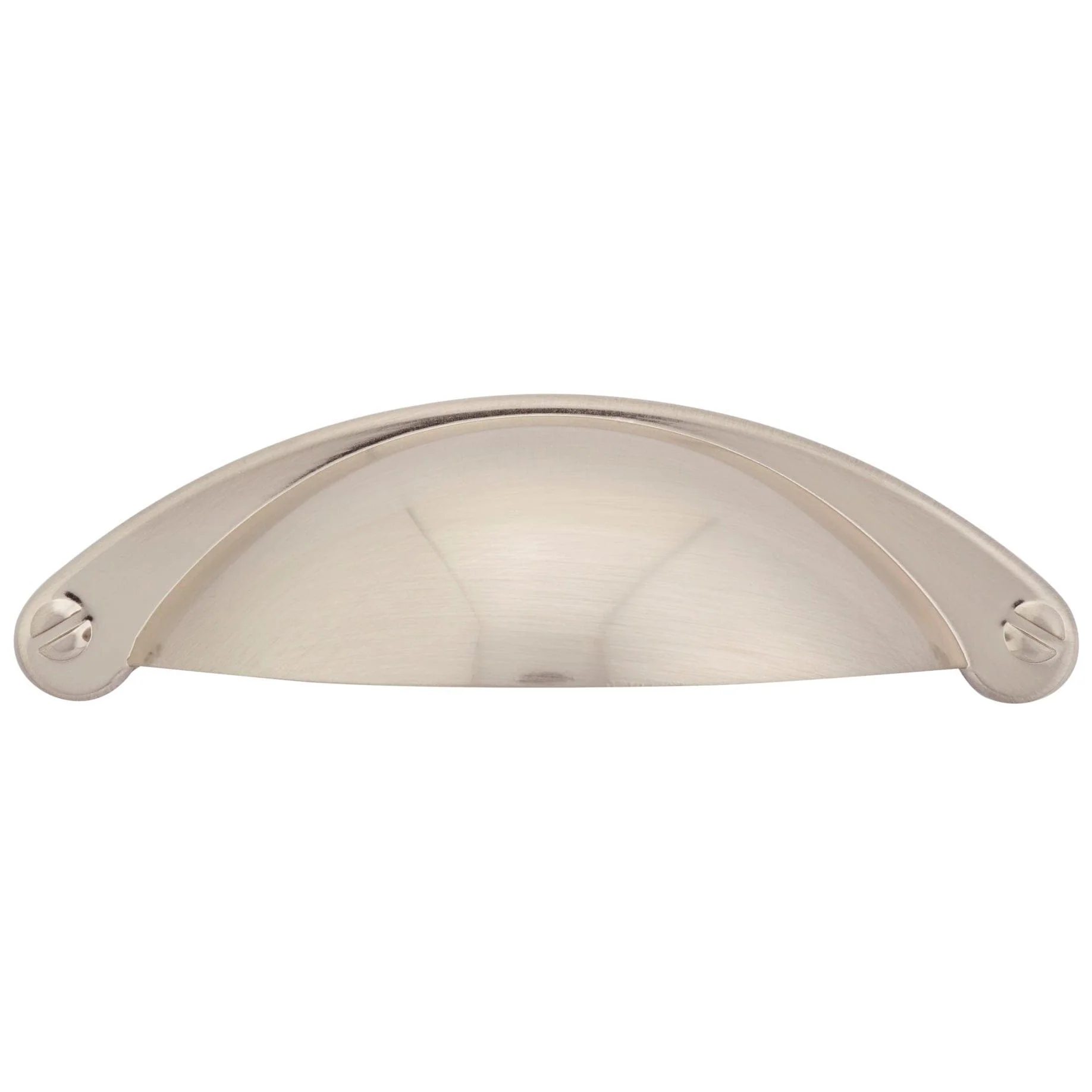 Traditional Cup Pull, 2-1/2" Center-to-Center, Brushed Nickel - Image 1