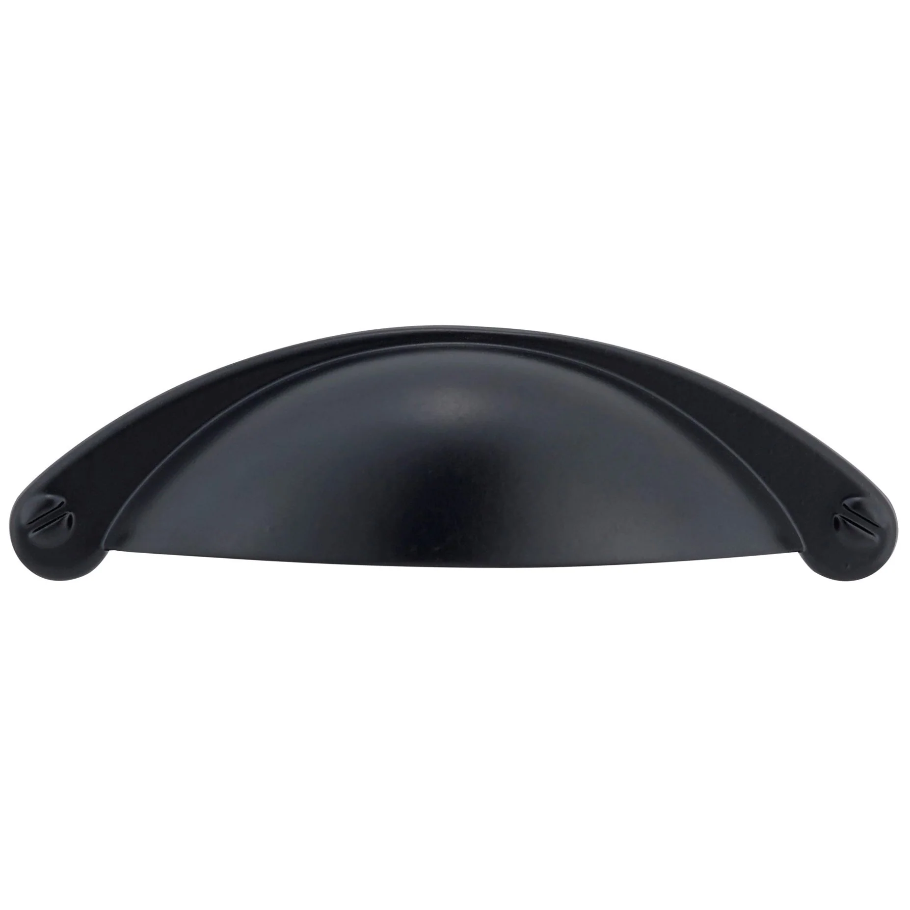 Traditional Cup Pull, 2-1/2" Center-to-Center, Matte Black - Image 1