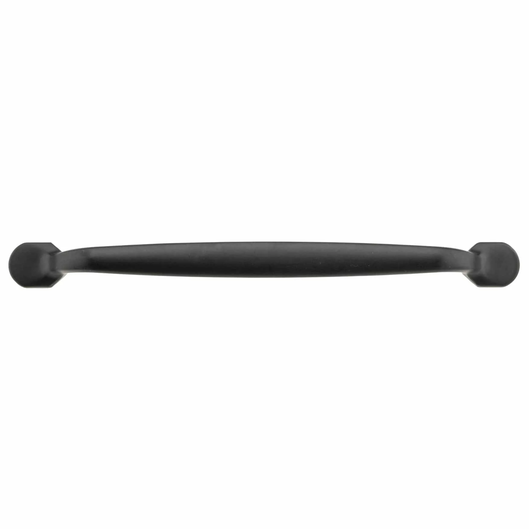 Traditional Metal Pull - 7-9/16" Center-to-Center - 9-13/32" OL - Matte Black - Image 2
