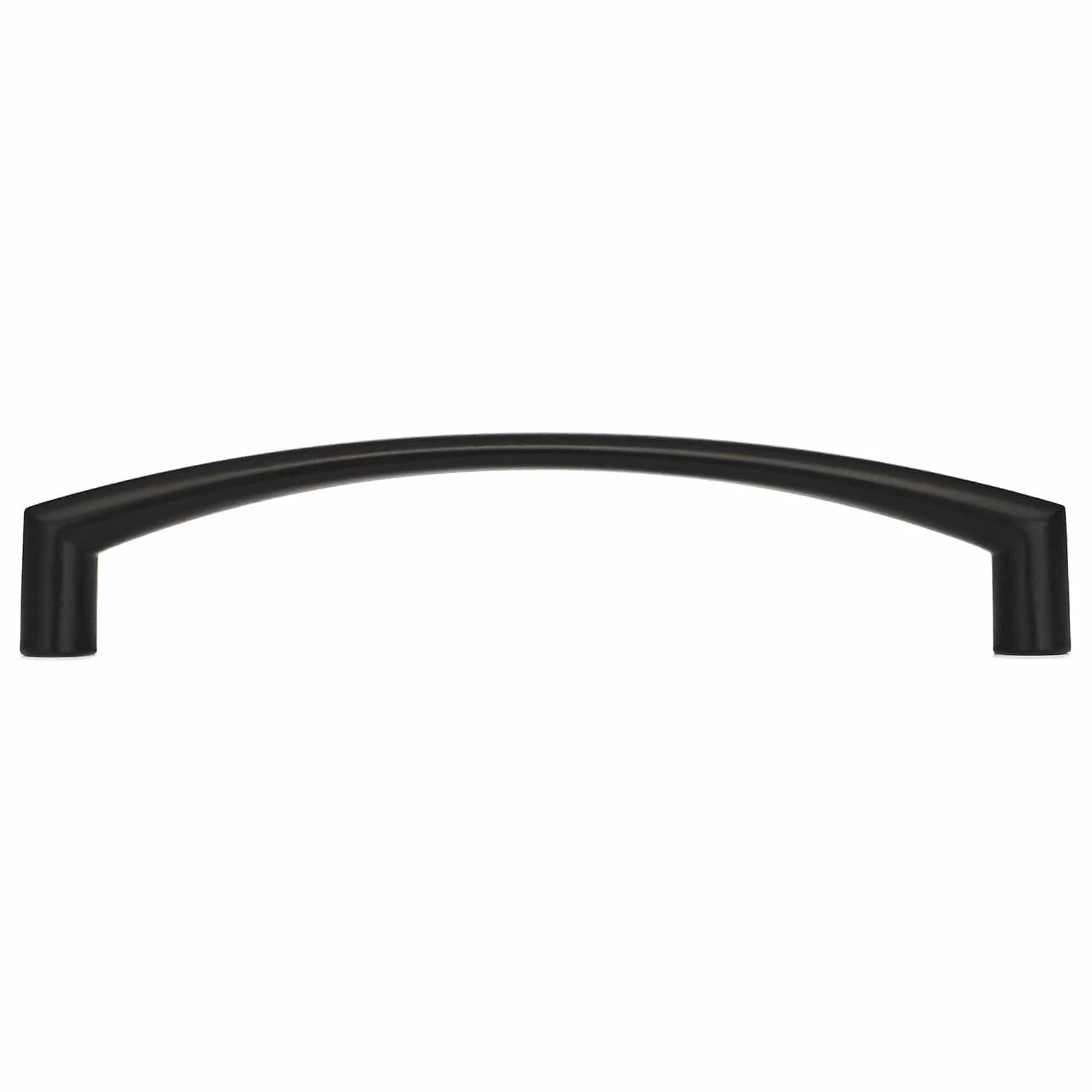Contemporary Curved Pull - 5-1/16" Center-to-Center - 5-7/16" OL -Matte Black - Image 3