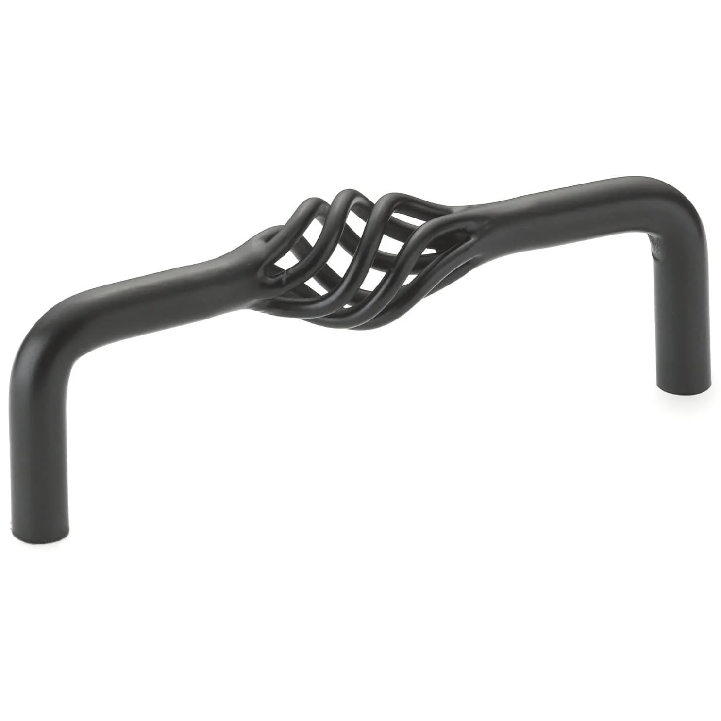 Traditional Pull, 4" Center-to-Center, Matte Black - Image 1