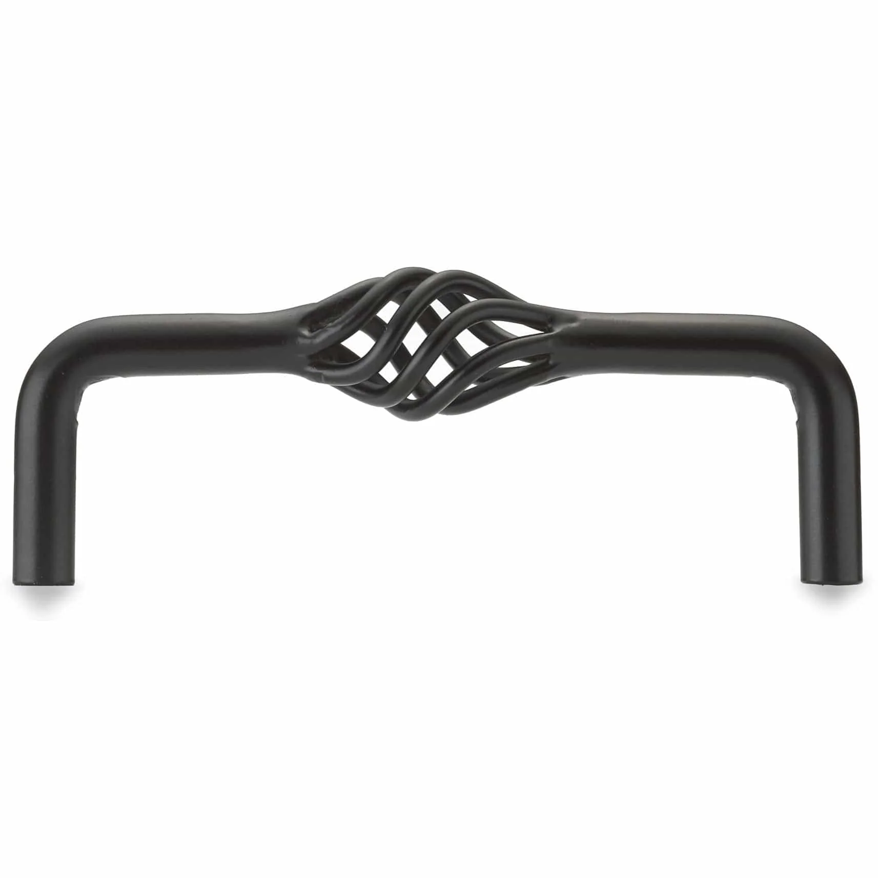 Traditional Pull, 4" Center-to-Center, Matte Black - Image 3