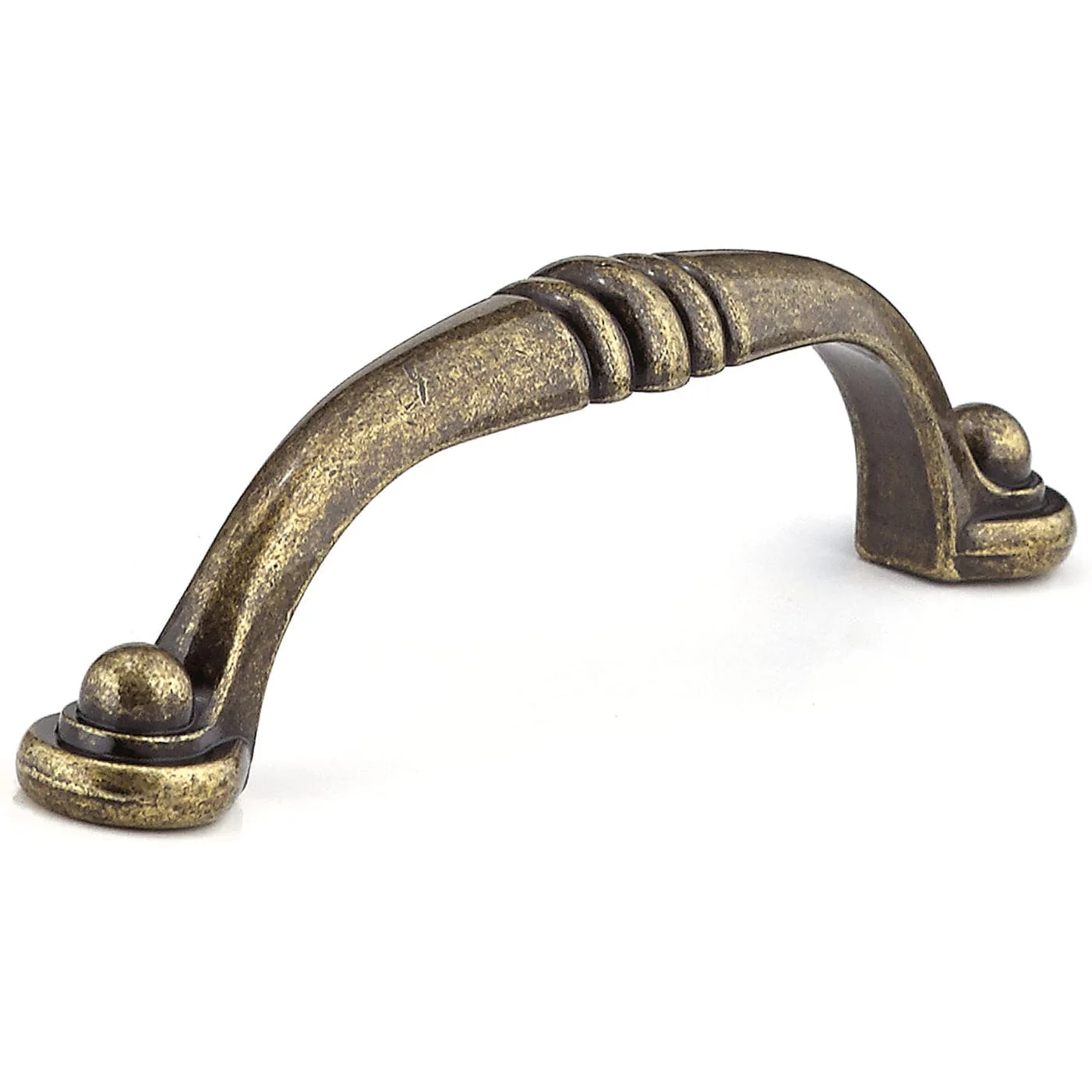 Traditional Pull, 3-3/4″ Center-to-Center, Burnished Brass