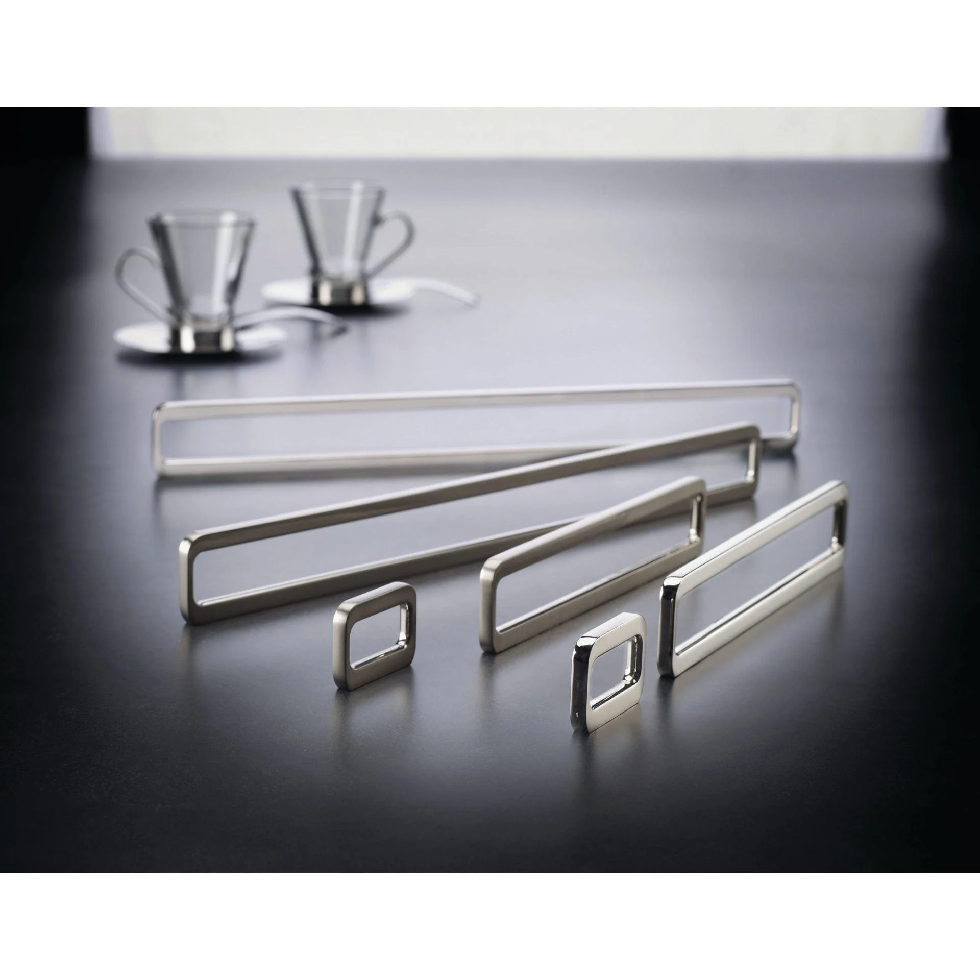 Contemporary Pull, 12-5/8" Center-to-Center, Polished Nickel - Image 2