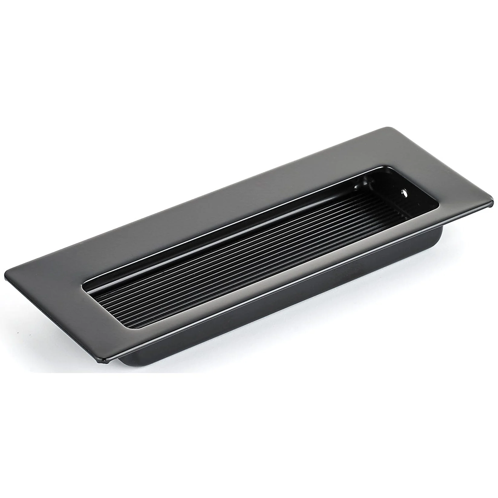 Contemporary Recessed Pull - 4-15/32" x 1-5/8" - Matte Black - Image 1