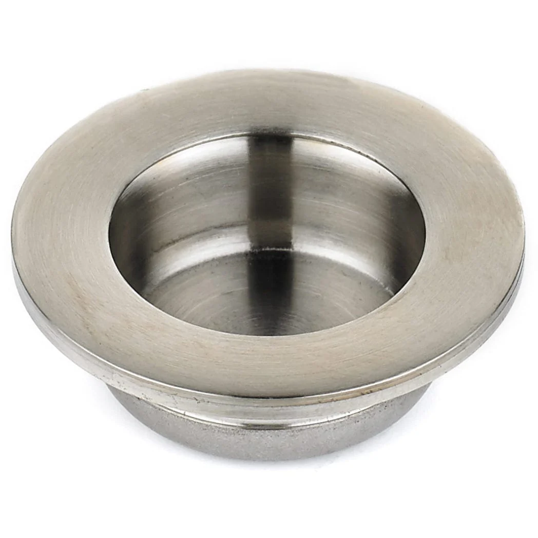 Contemporary Recessed Pull, 1-3/8" D, Brushed Nickel - Image 1