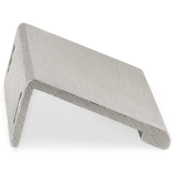 Contemporary Edge Pull, 5-1/16" Center-to-Center, Stainless Steel - Image 3
