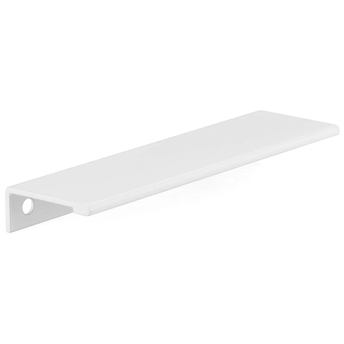 Contemporary Edge Pull, 5-1/16" Center-to-Center, White - Image 1