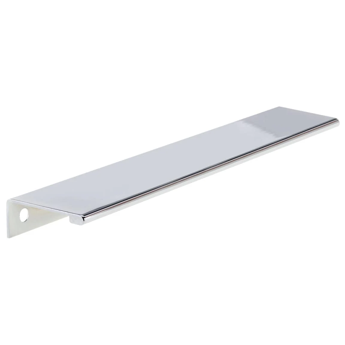 Contemporary Edge Pull, 7-9/16" Center-to-Center, Chrome - Image 1