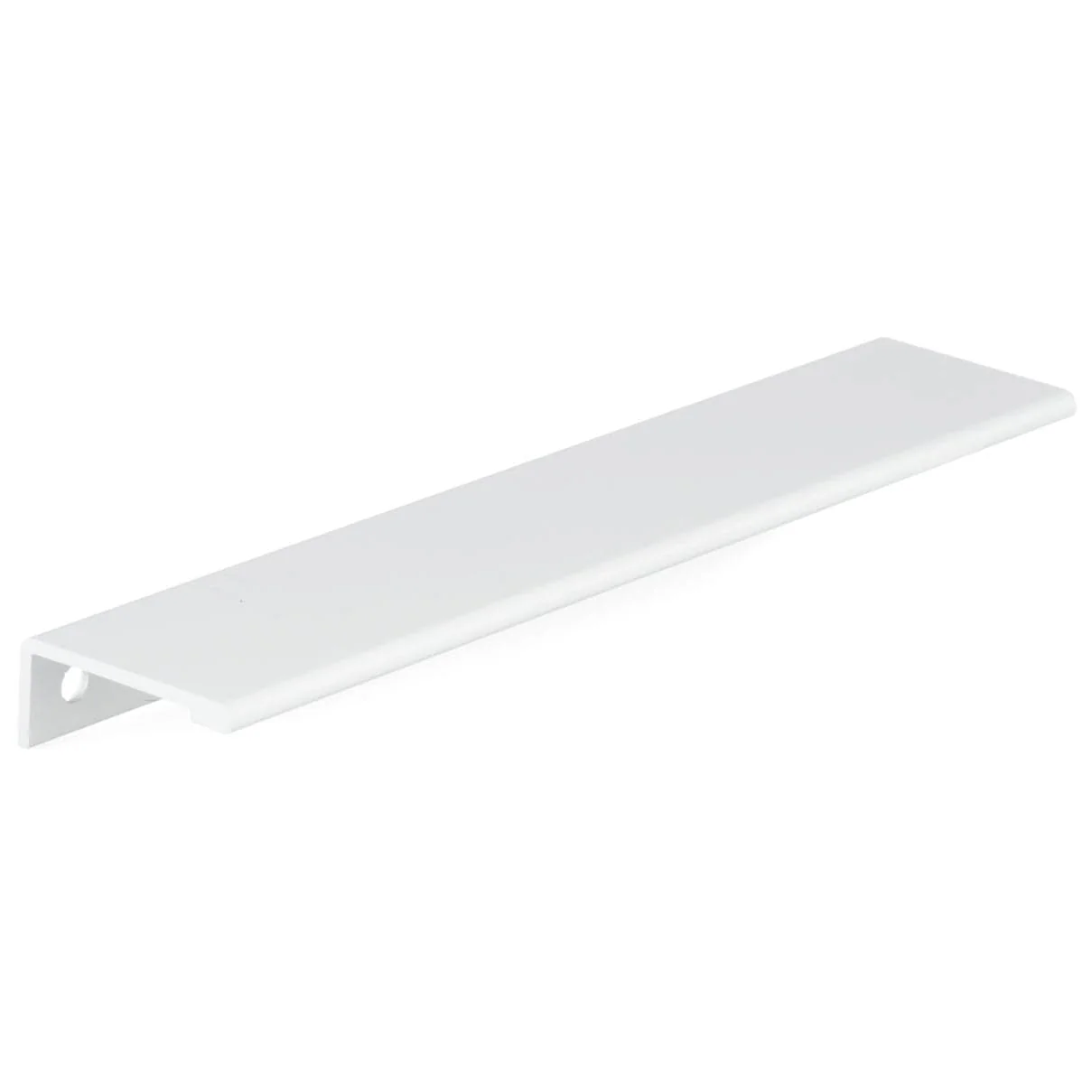 Contemporary Edge Pull, 7-9/16" Center-to-Center, White - Image 1