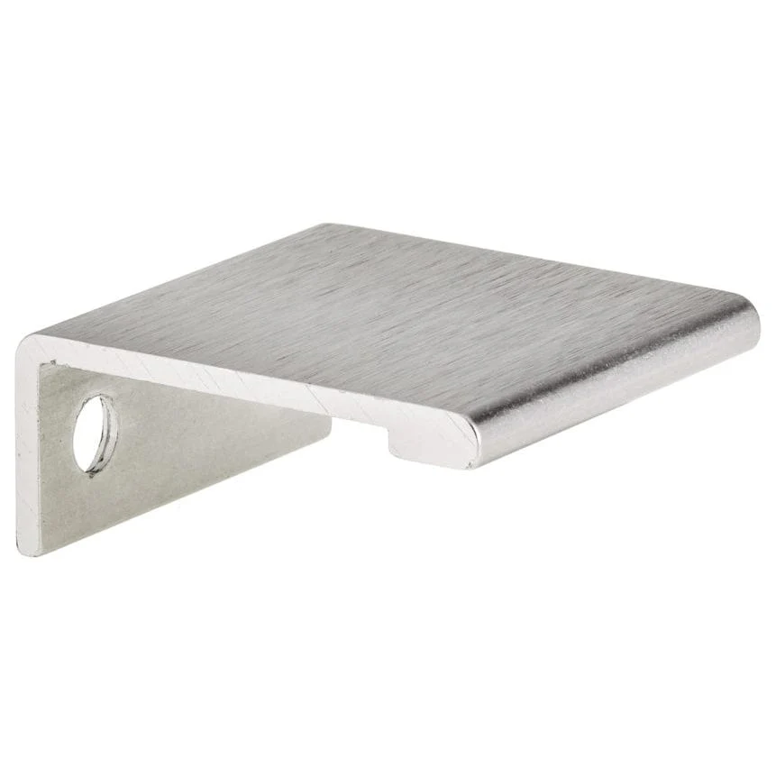 Contemporary Edge Pull, 1" Center-to-Center, Stainless Steel - Image 1