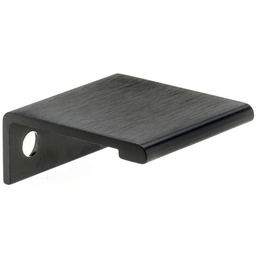 Contemporary Pull, 31/32" Center-to-Center, Brushed Black - Image 1