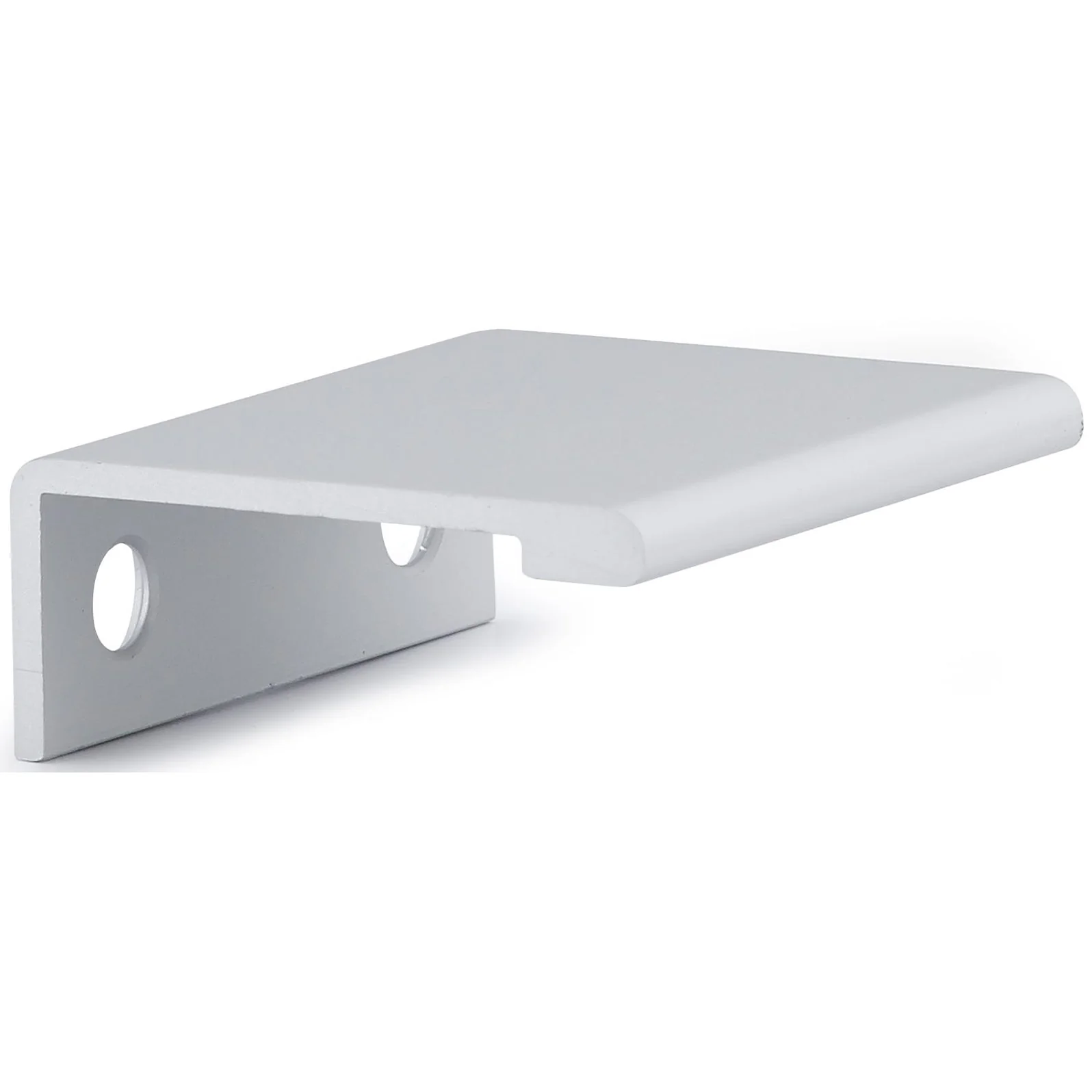 Contemporary Edge Pull, 1-5/16" Center-to-Center, Aluminum - Image 1