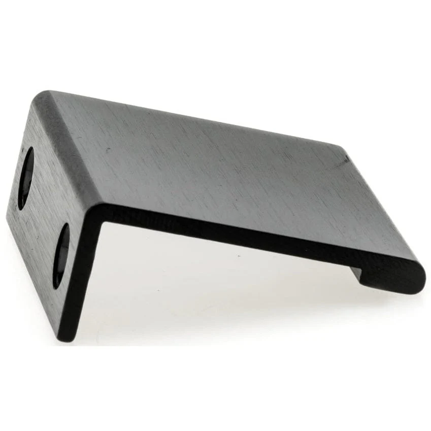 Contemporary Edge Pull, 1-5/16" Center-to-Center, Brushed Black - Image 3