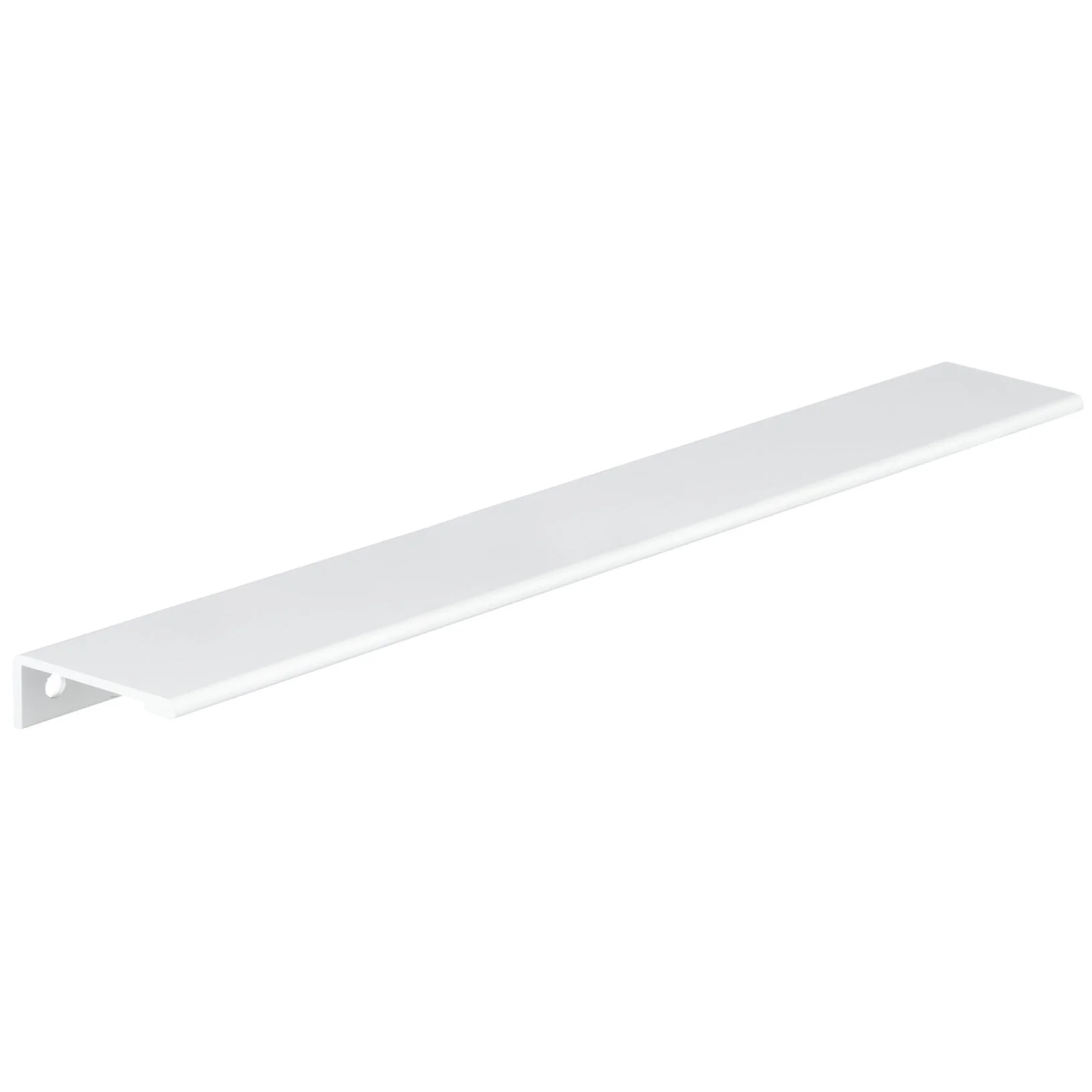 Contemporary Edge Pull, 16-3/8" Center-to-Center, White - Image 1