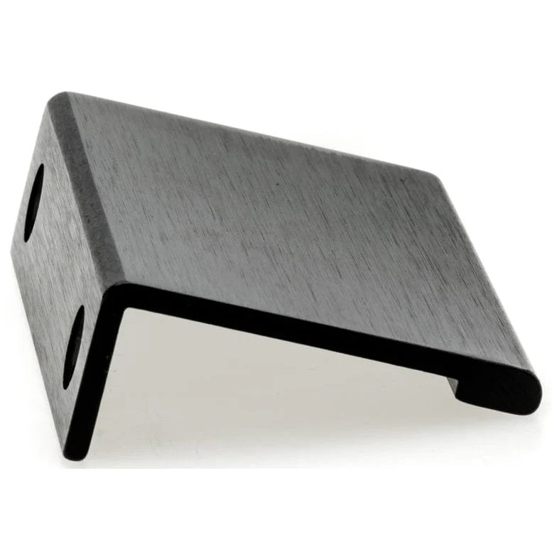 Contemporary Edge Pull, 1-31/32" Center-to-Center, Brushed Black - Image 3