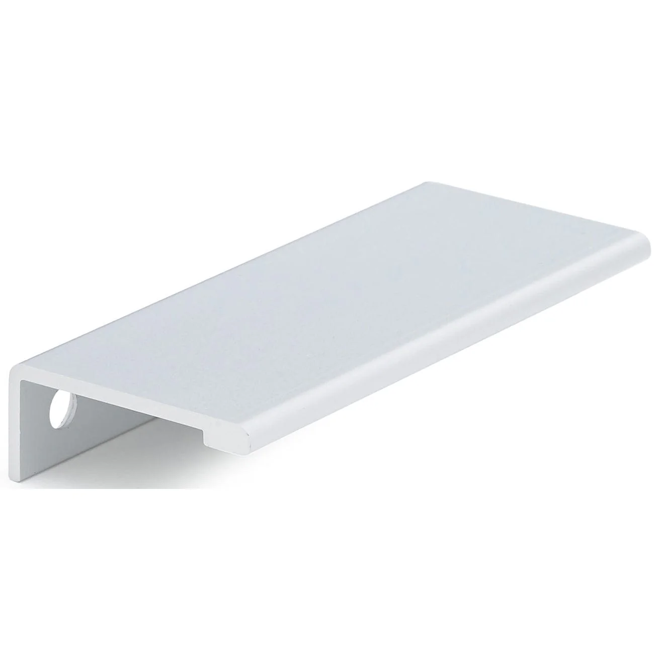 Contemporary Edge Pull, 3-1/8" Center-to-Center, Aluminum - Image 1