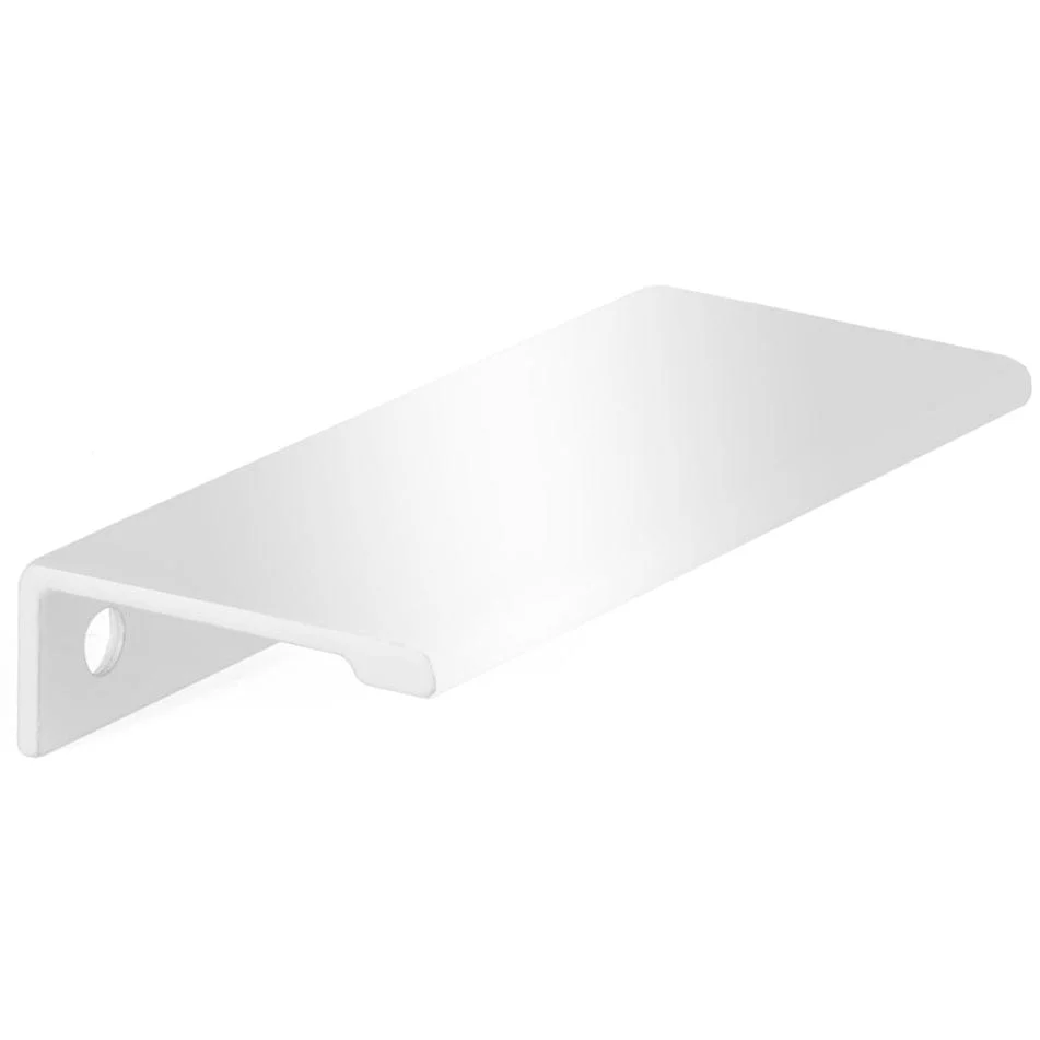 Contemporary Edge Pull, 3-1/8" Center-to-Center, White - Image 1