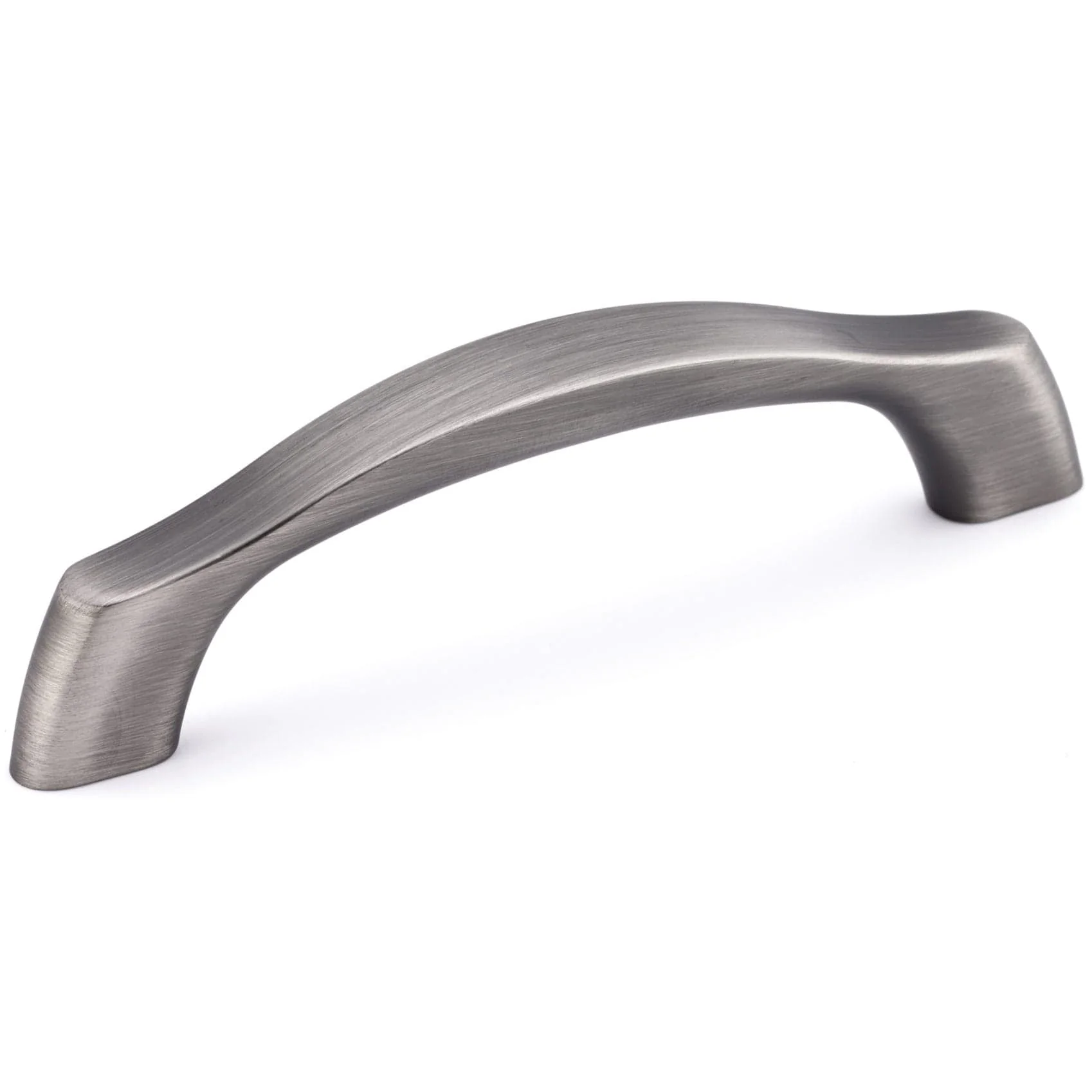 Contemporary Pull, 3-3/4" Center-to-Center, Antique Nickel - Image 1