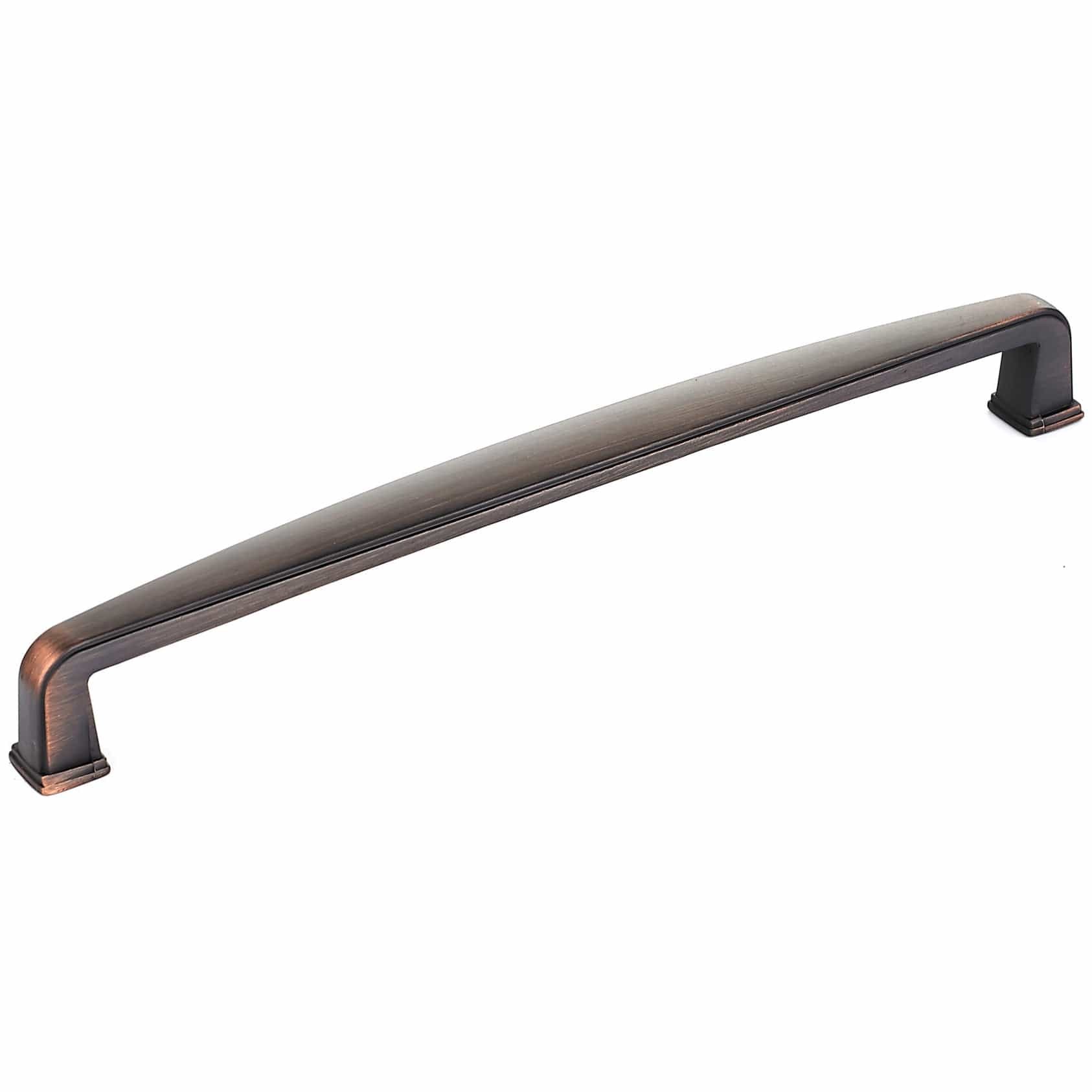 Squared Transitional Pull - 7-9/16" Center-to-Center - 8-1/16" OL - Brushed Oil-Rub Bronze - Image 1
