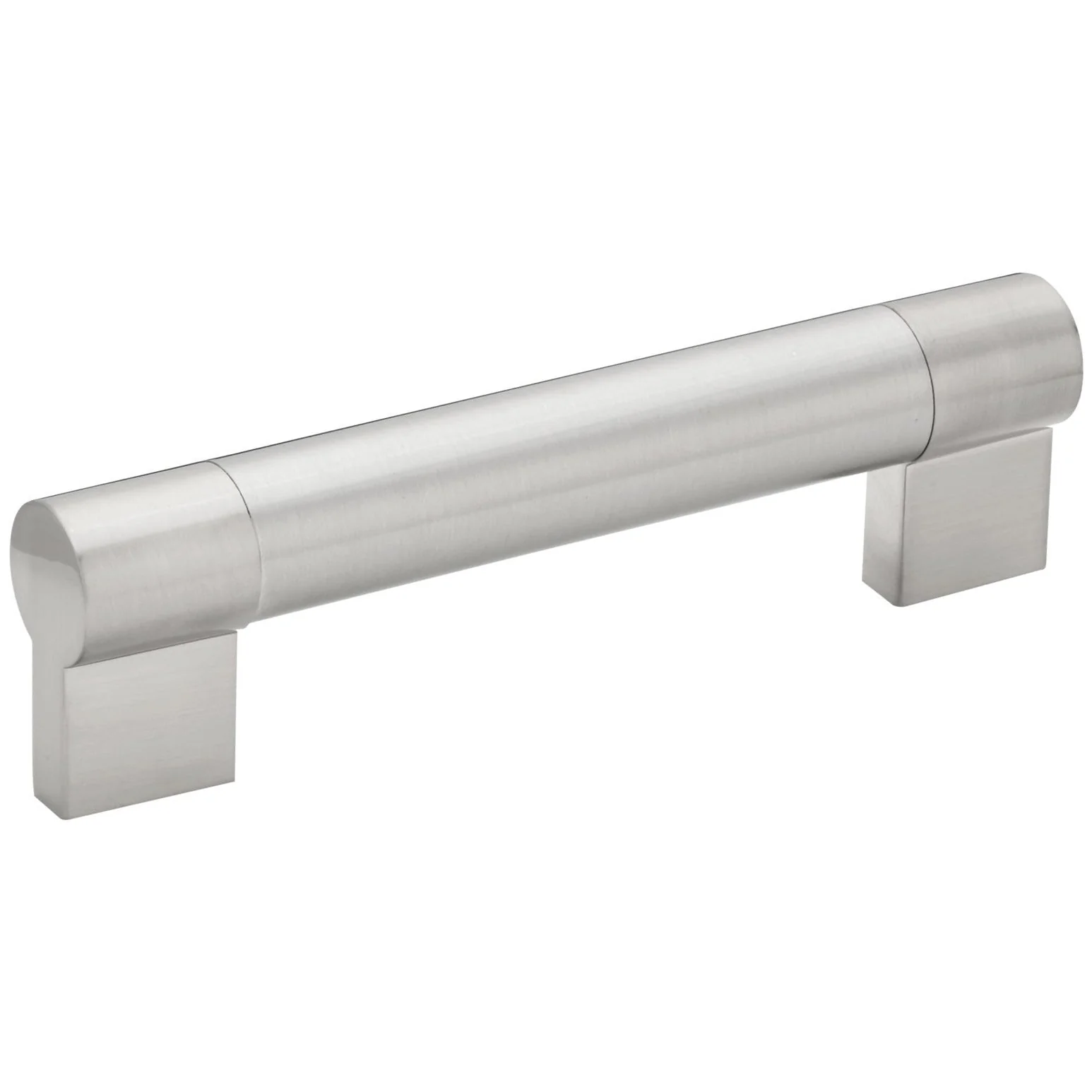 Contemporary Pull - 5-1/16" Center-to-Center - 7/8" W x 6-1/32" L - Brushed Nickel - Image 1