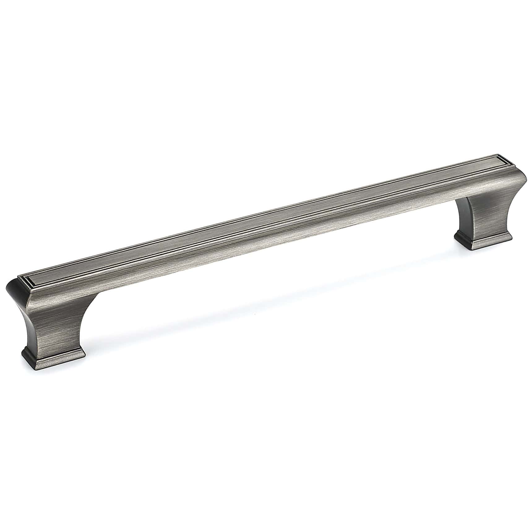 Traditional Pull, 7-9/16" Center-to-Center, Antique Nickel - Image 1