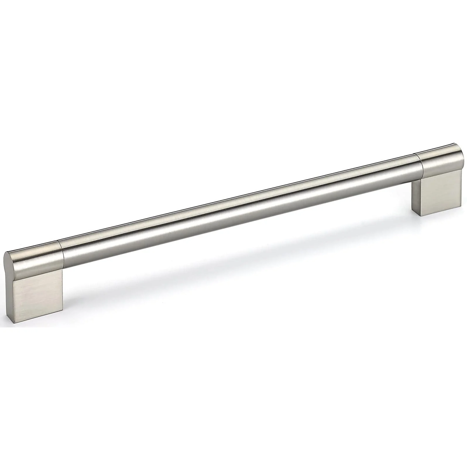 Contemporary Pull, 8-13/16" Center-to-Center, Brushed Nickel - Image 1