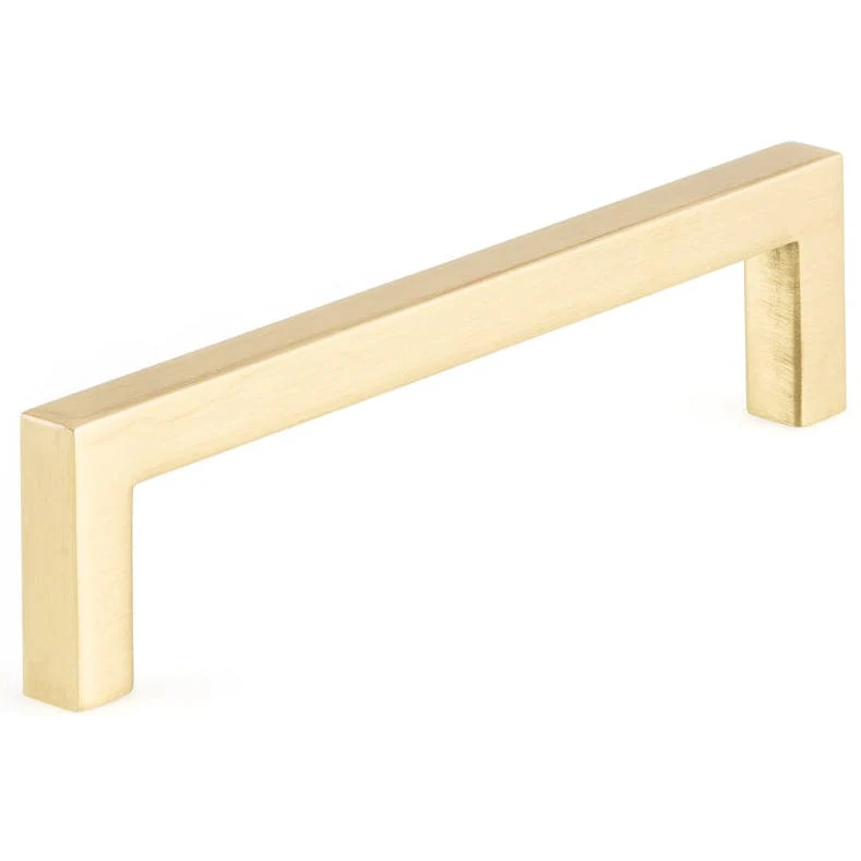 Contemporary Right-Angled Pull - 5-1/16" Center-to-Center - 5-7/16" OL - Champagne Bronze - Image 1
