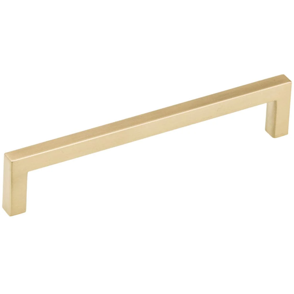 Contemporary Right-Angled Pull - 7-9/16" Center-to-Center - 6-11/16" OL - Champagne Bronze - Image 1